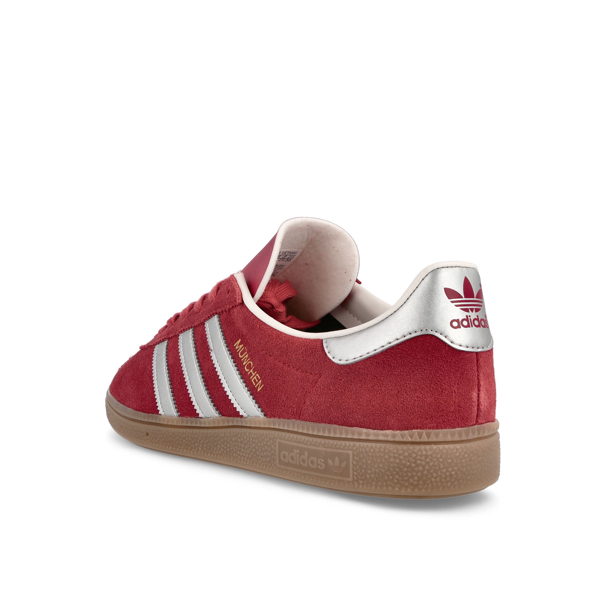 adidas München Scarlett-Silver Metallic-Gum Sneakers Material | Overkill