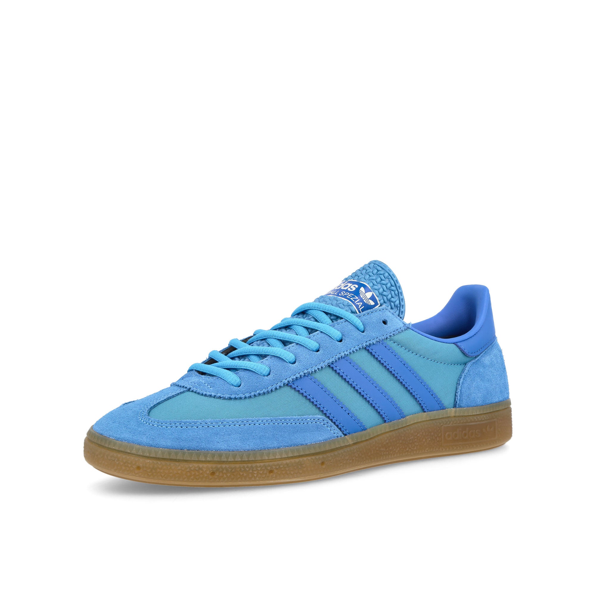 adidas Handball Spezial Blue / Blue Royal / Gum 3 Sneakers Close Up | Overkill