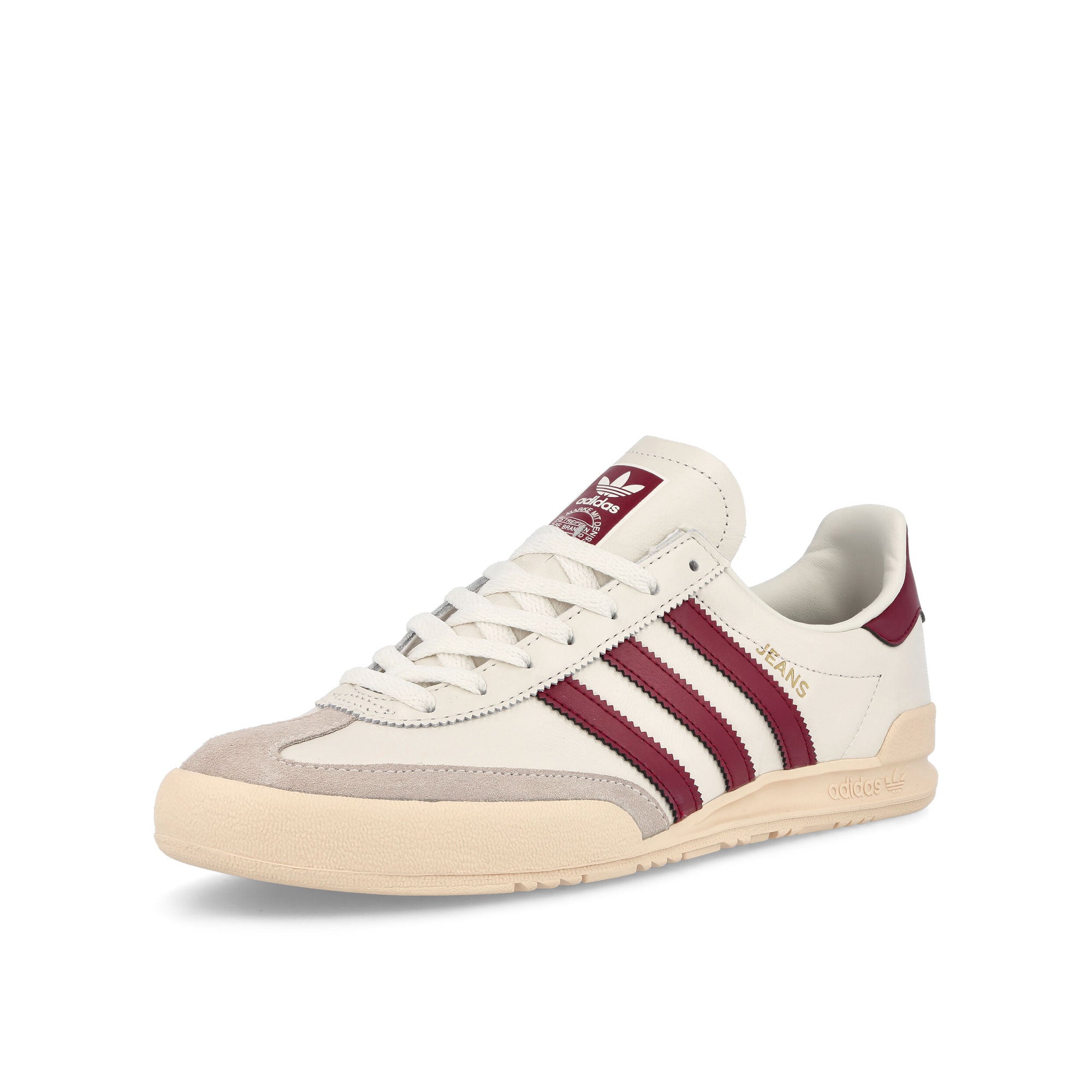 adidas Jeans Chalk White-Collegiate Burgundy Jeans Detailfoto | Overkill