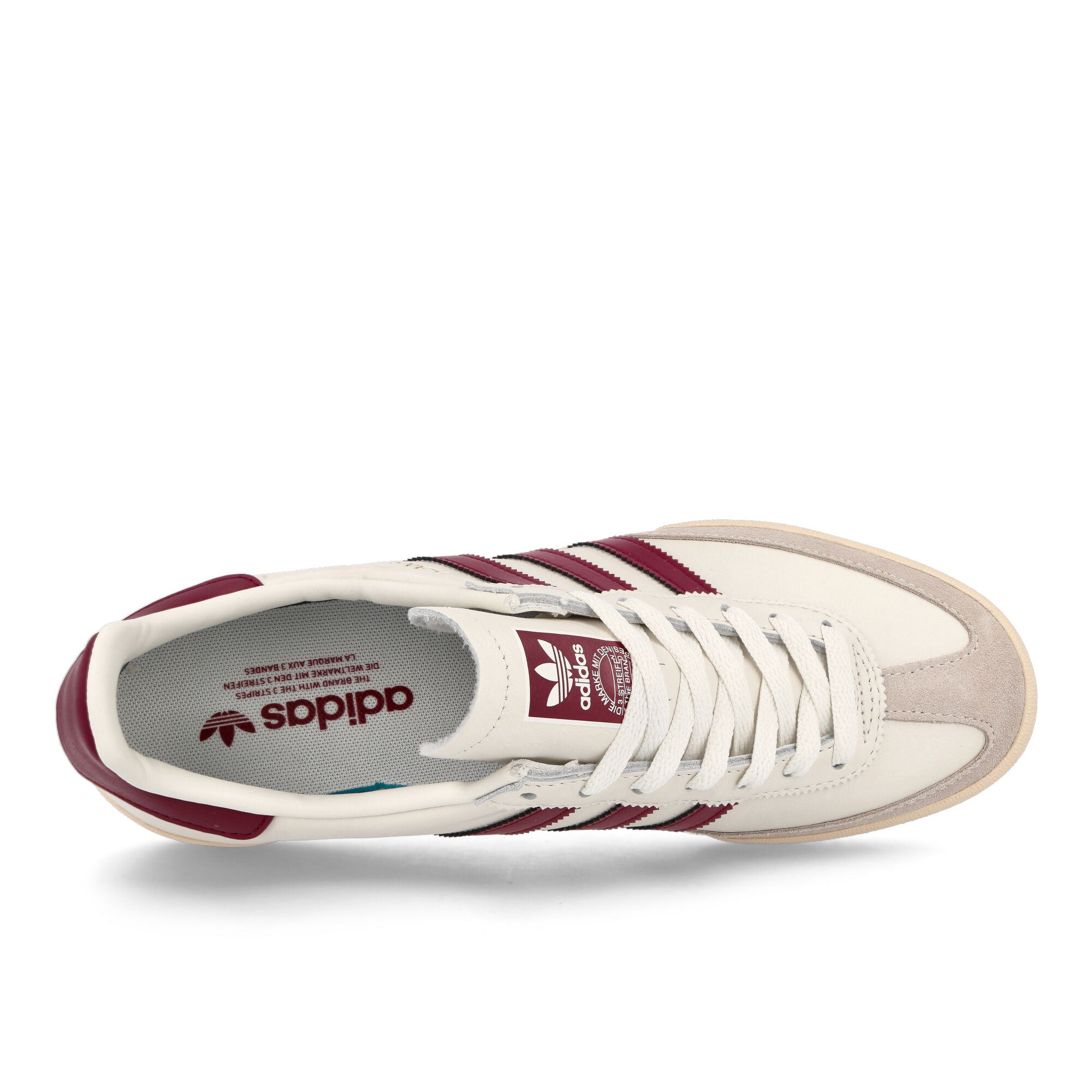 adidas Jeans Chalk White-Collegiate Burgundy Jeans Detail view 1 | Overkill