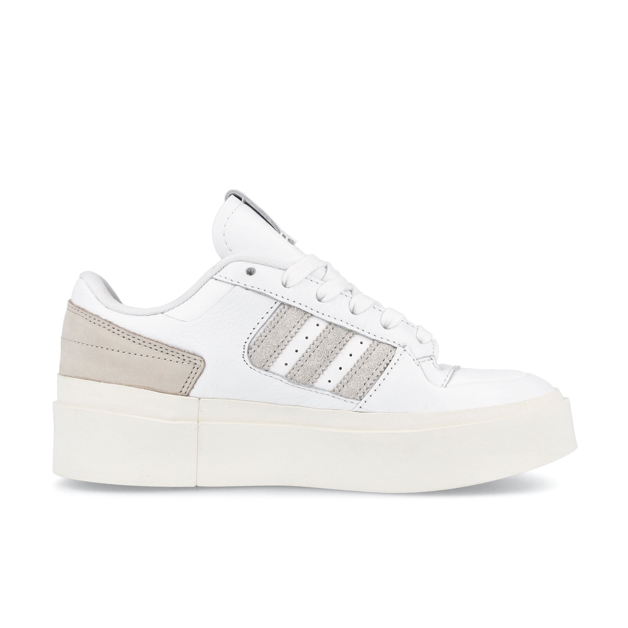 adidas wmns forum bonega Footwear White-Orbit Grey-Off White Low Top Sneakers Silhouette | Overkill