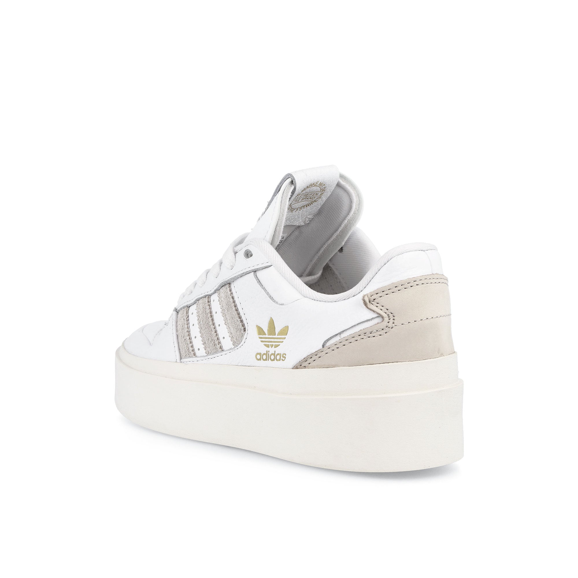 adidas wmns forum bonega Footwear White-Orbit Grey-Off White Low Top Sneakers Material | Overkill