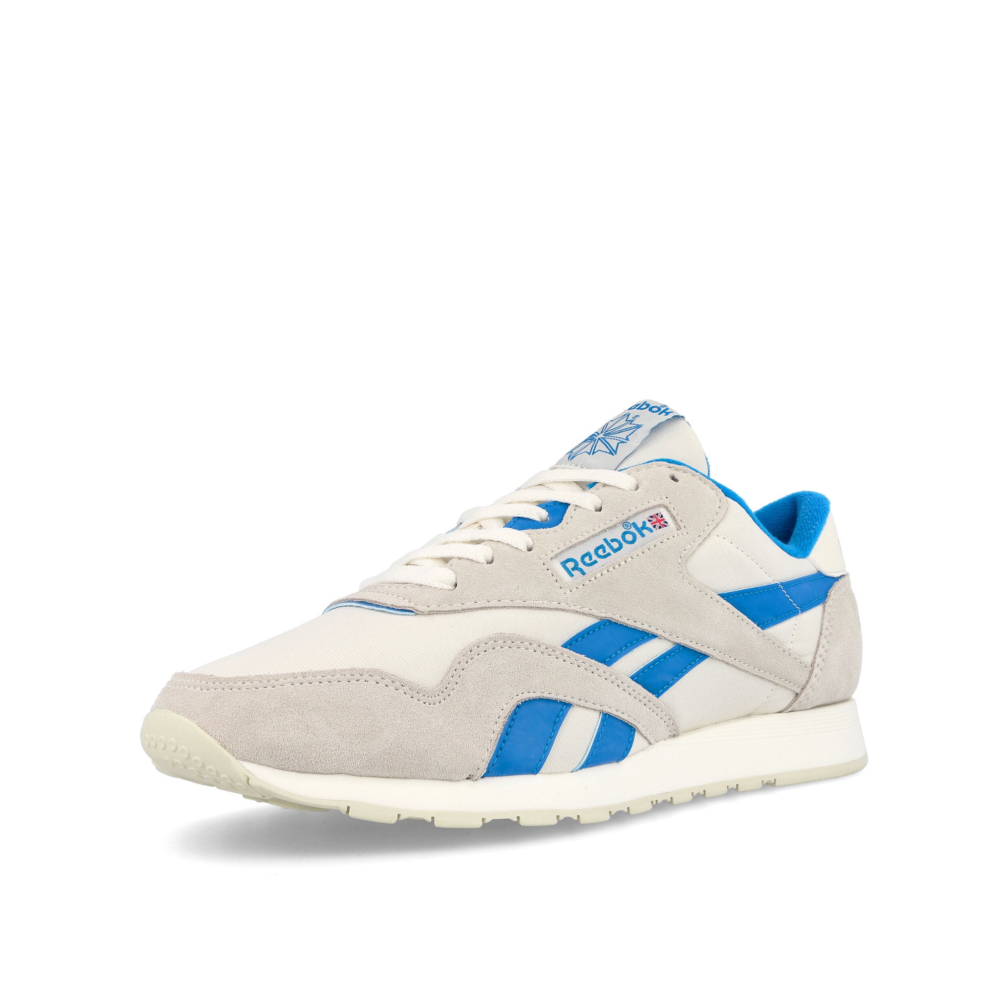 Reebok classic nylon 1991 vintage Chalk / Modblu / Alabas Sneakers Close Up | Overkill