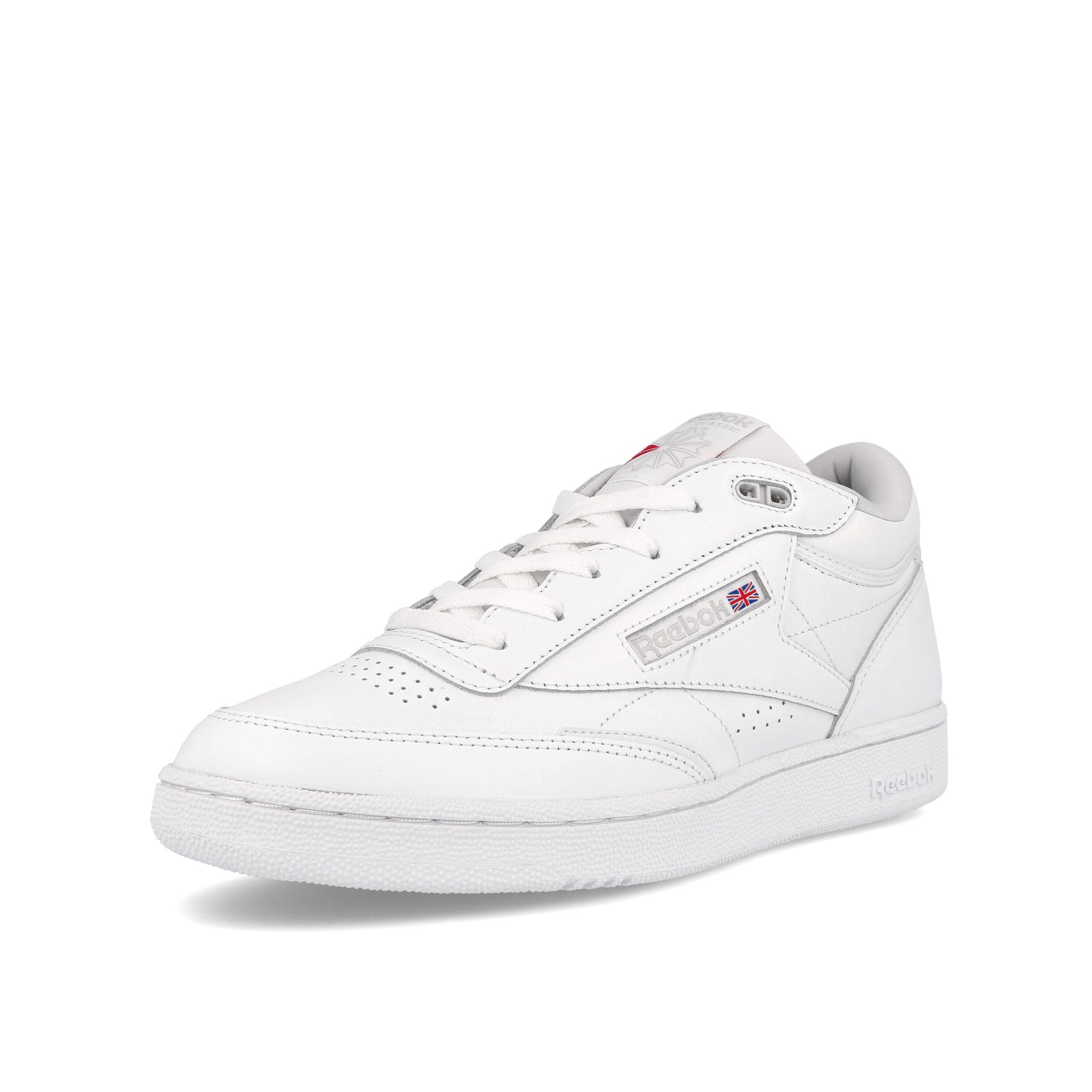 Reebok club c mid ii Footwear White-Pure Grey 2-Footwear White Sneakers Close Up | Overkill