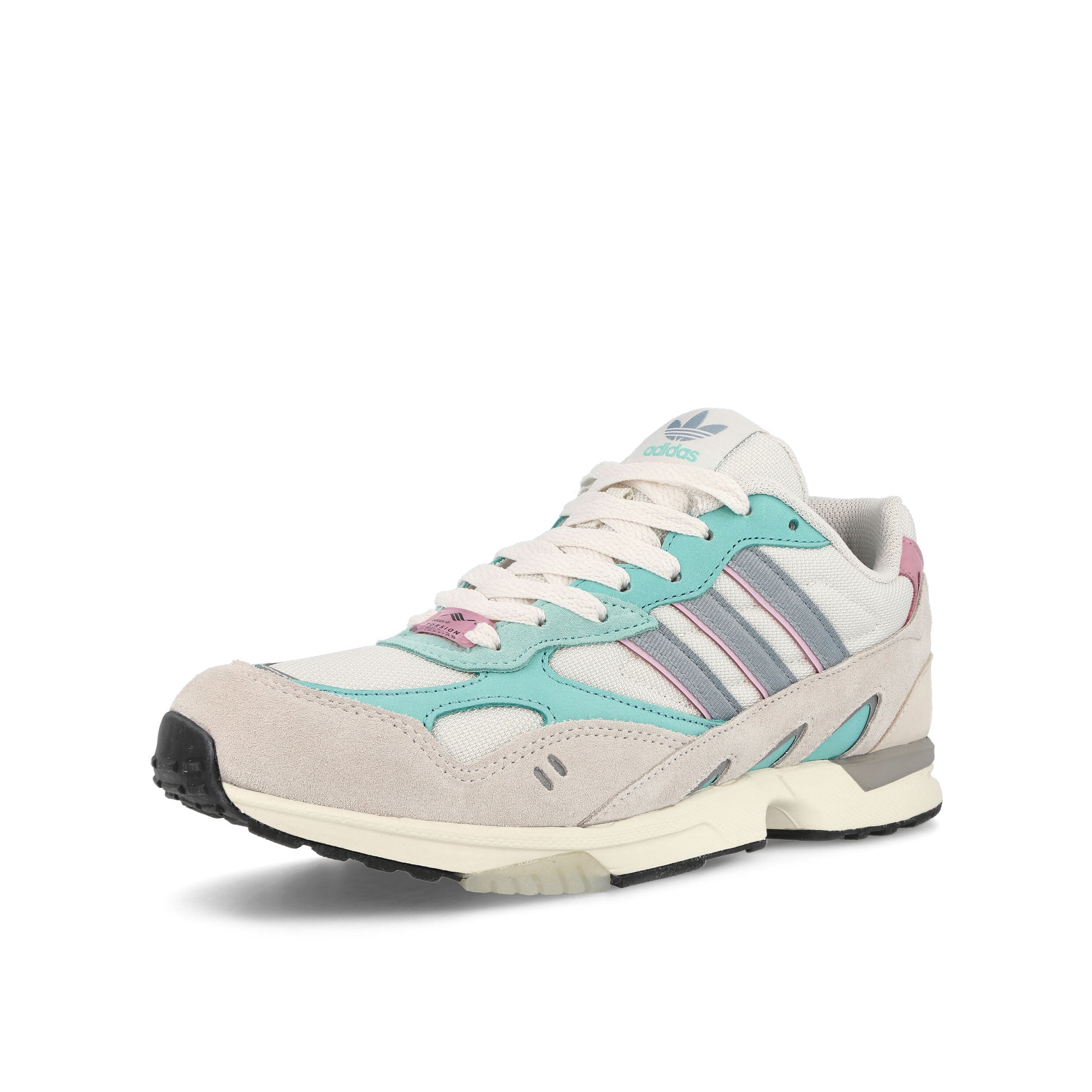 adidas Torsion Super Core White-Magic Grey-Easy Mint Low Top Sneakers Close Up | Overkill