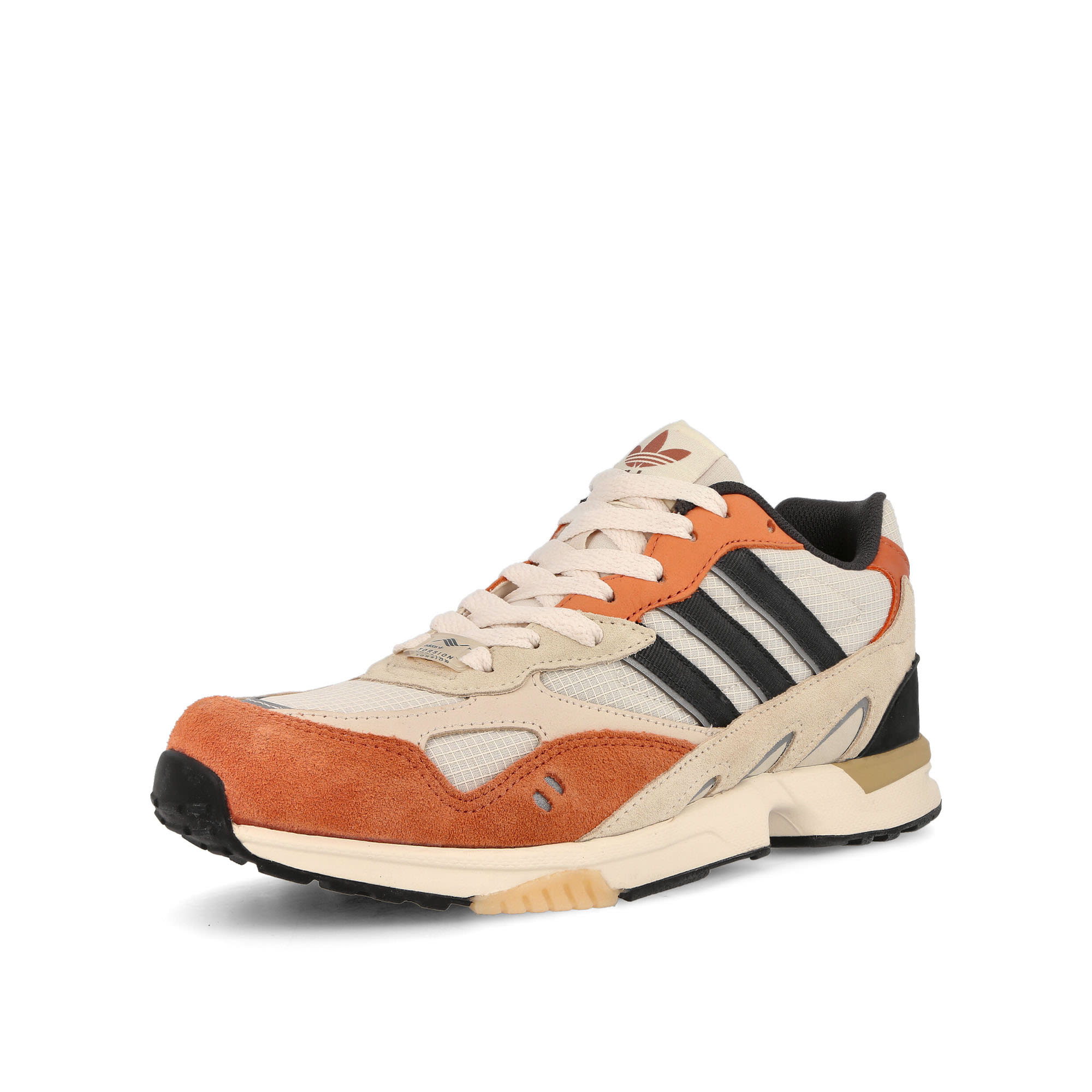 adidas Torsion Super Chalk White-Carbon-Hazy Copper Sneakers Close Up | Overkill