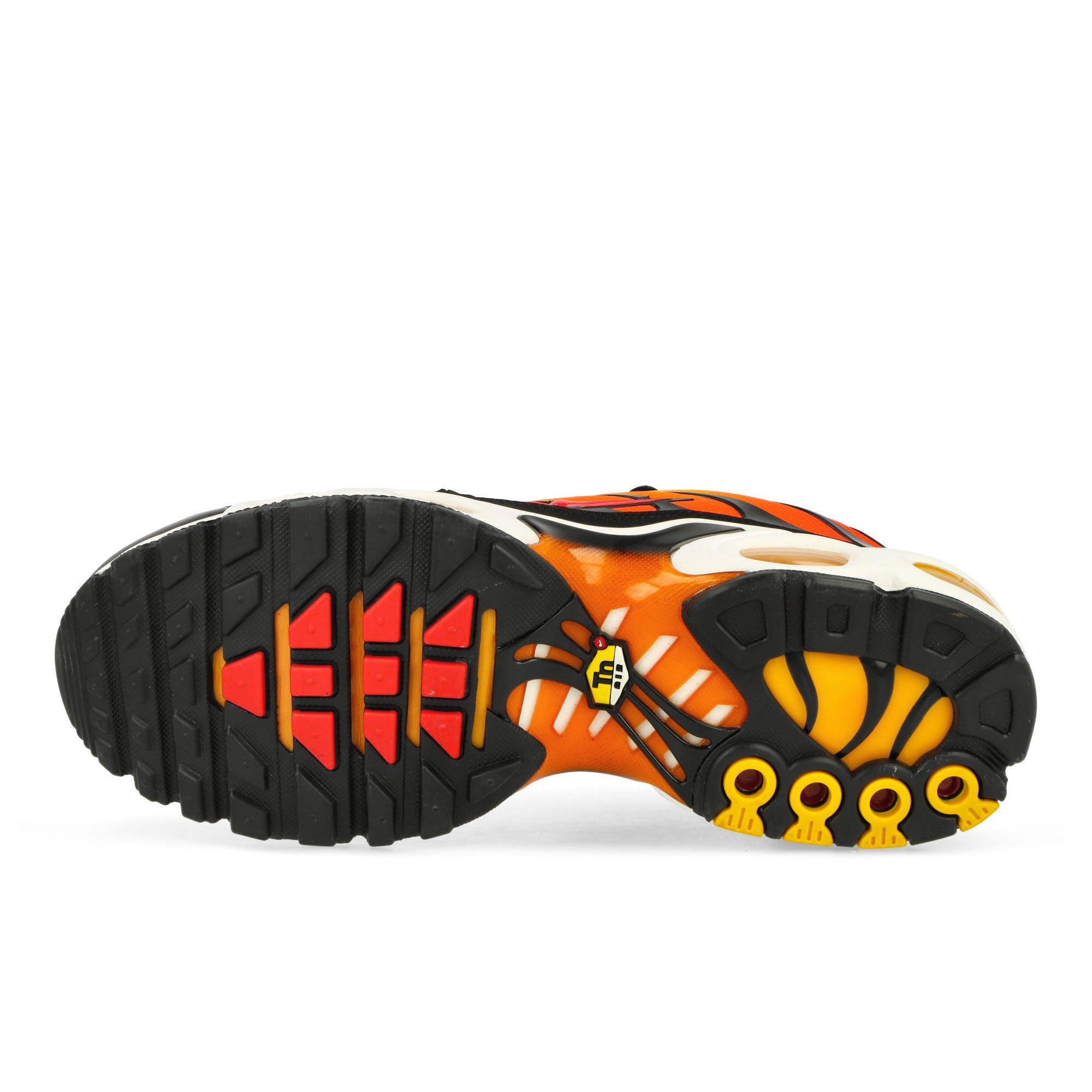 Nike Air Max Plus Black / Pimento - Bright Ceramic - Resin Low Top Sneakers Detail View 1 | Overkill