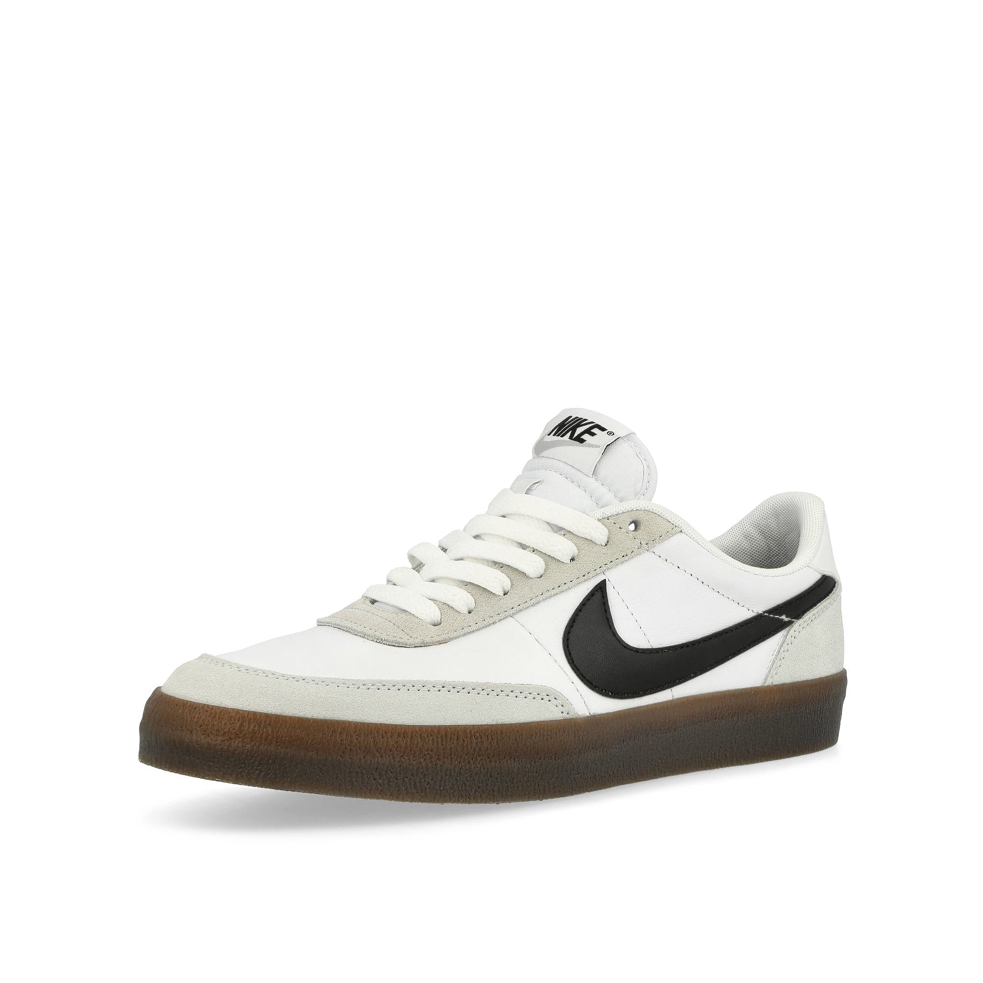 Nike Killshot 2 Leather White / Black - Light Silver - Gum Dark Brown Low Top Sneakers Close Up | Overkill