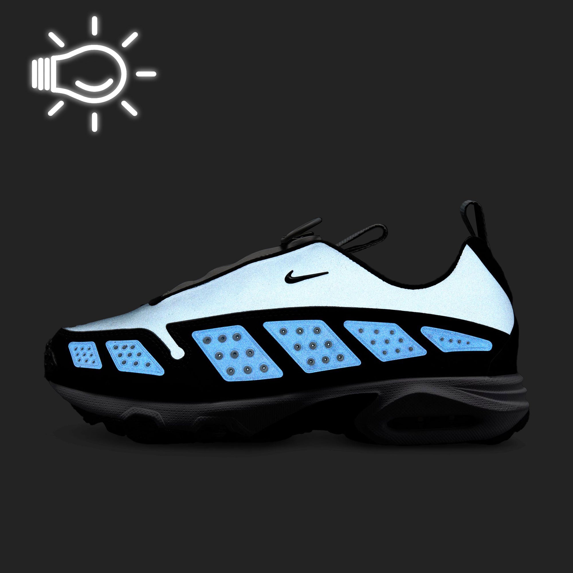 Nike W Air Max SNDR Silver / Black-White-Anthracite Low Top Sneakers Material | Overkill