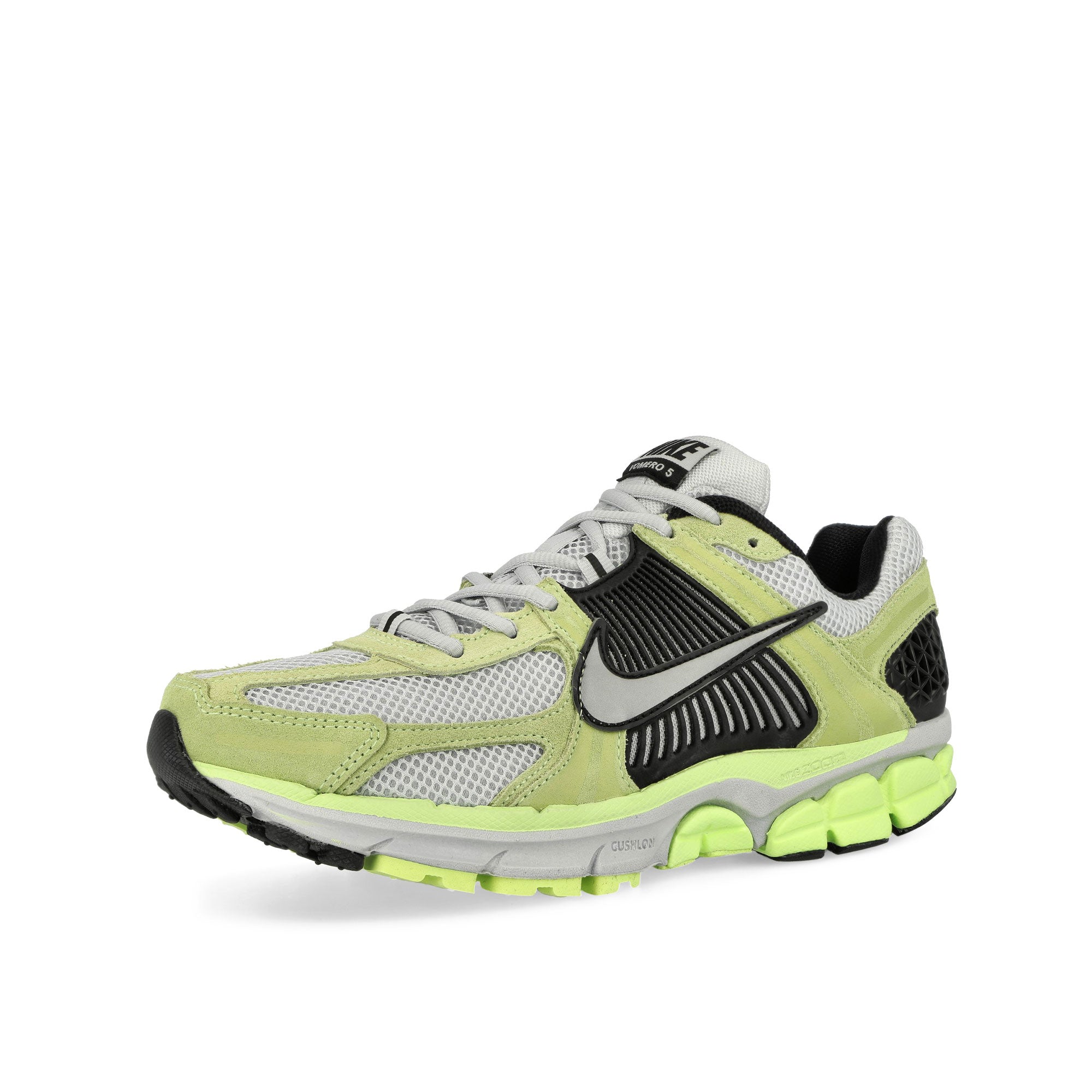 Nike Zoom Vomero 5 Barley Volt / Metallic Platinum - Pure Platinum Low Top Sneakers Close Up | Overkill
