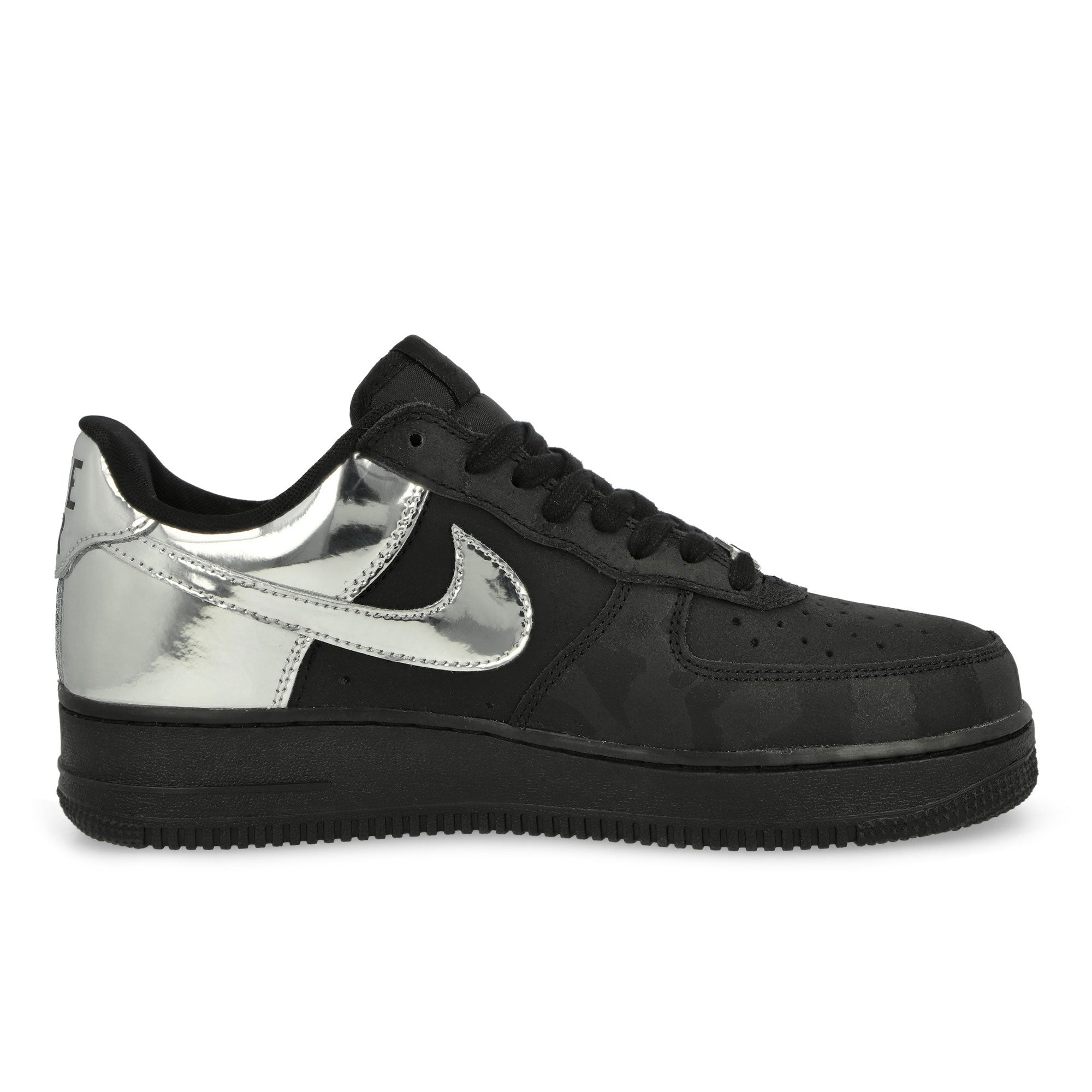 Nike Air Force 1 Low Retro Black / Chrome - Black Low Top Sneakers Silhouette | Overkill