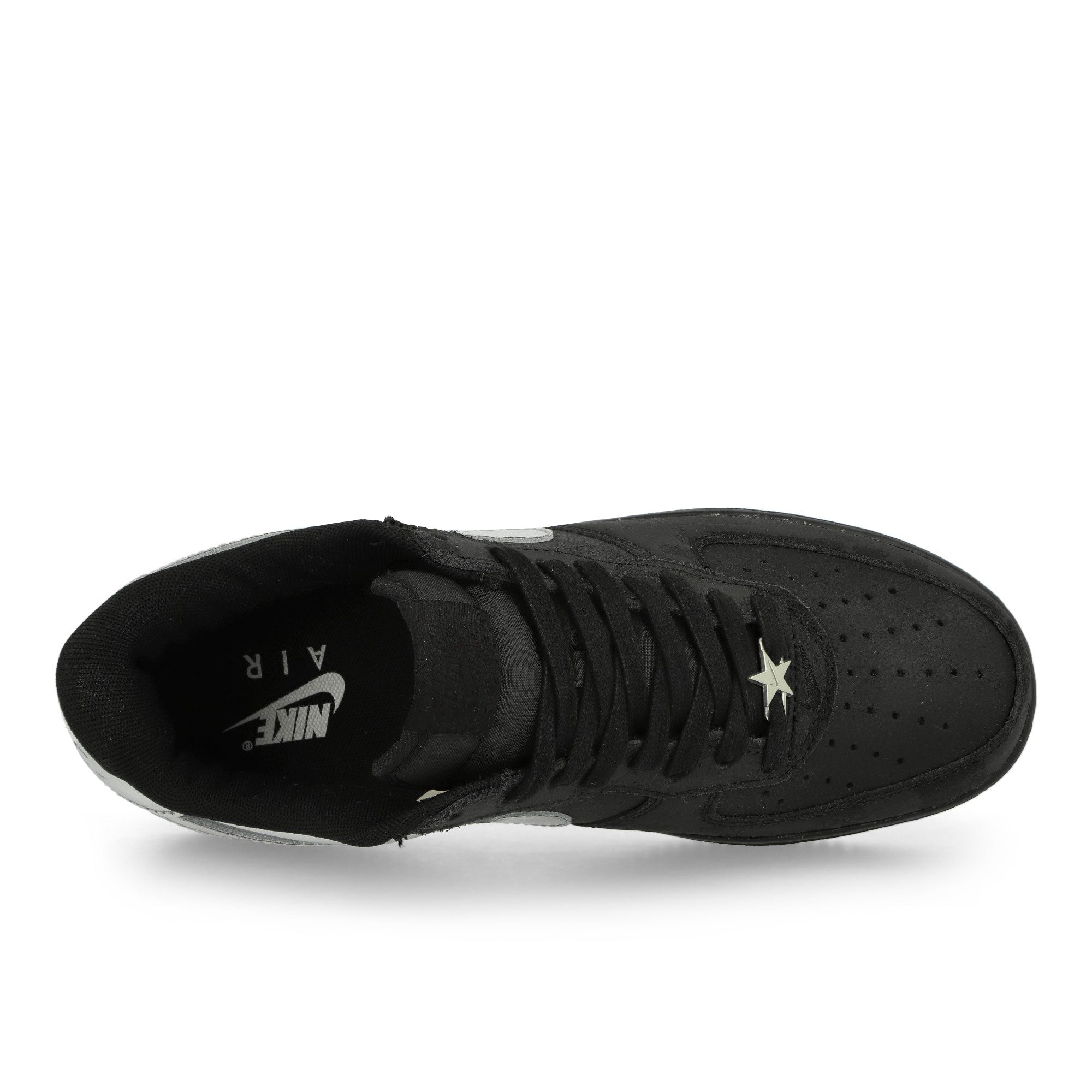 Nike Air Force 1 Low Retro Black / Chrome - Black Low Top Sneakers Detailfoto | Overkill