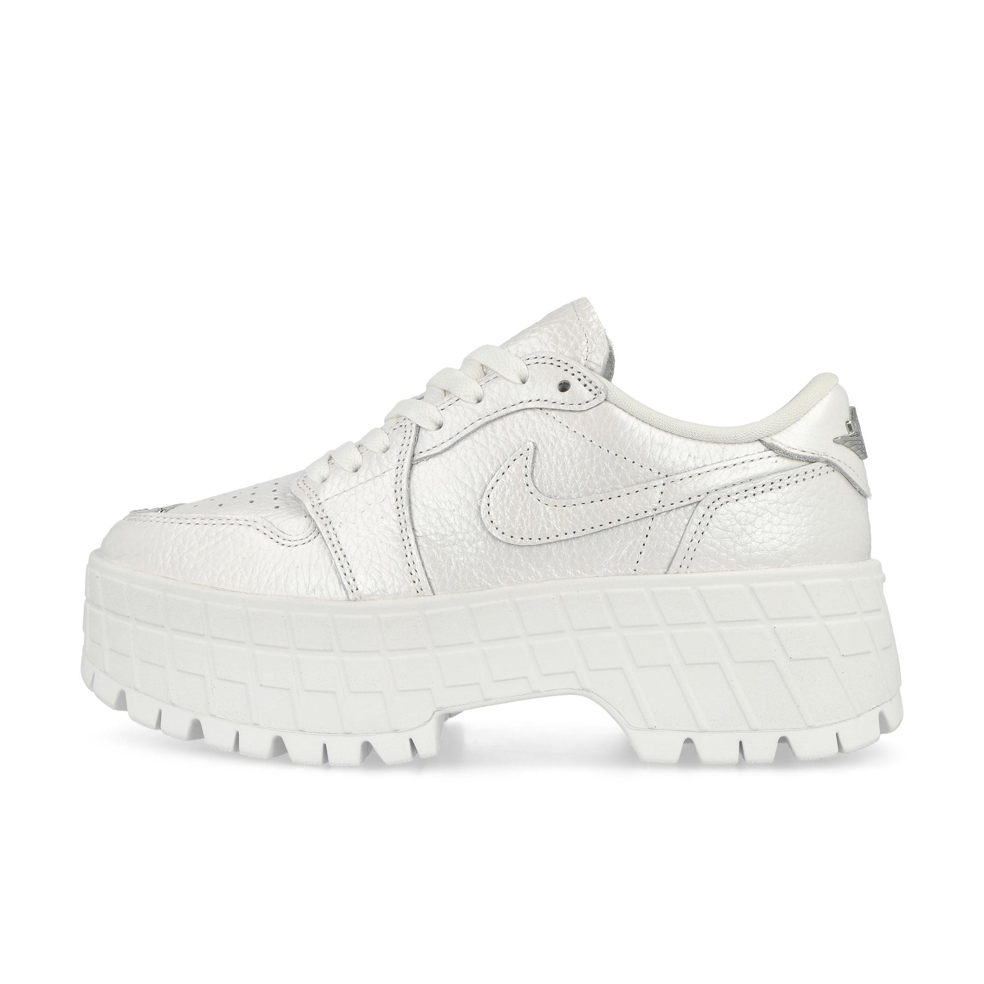 Jordan W Air Jordan 1 Brooklyn Low White / Metallic Silver Low Top Sneakers HF3184 100 | Overkill