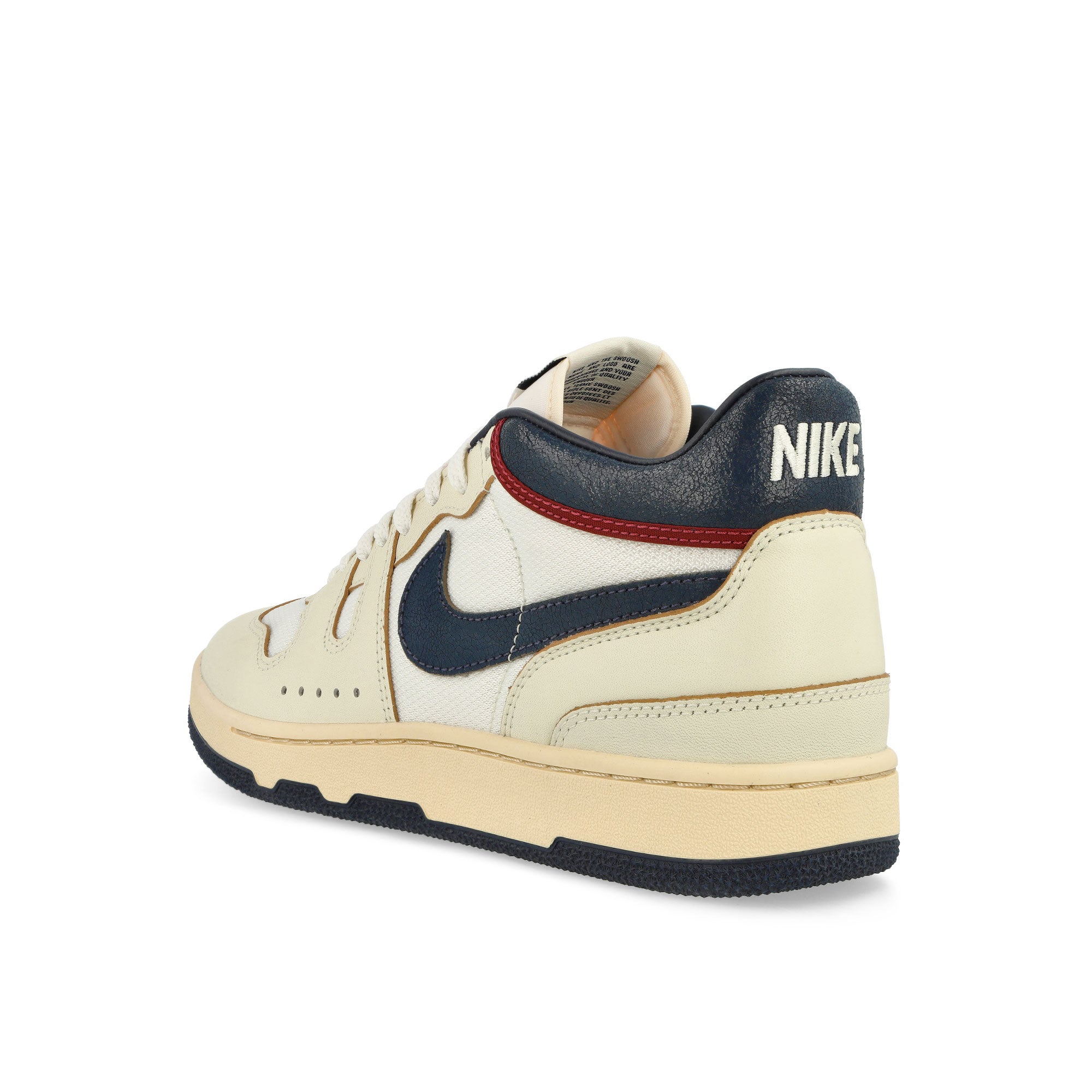 Nike Attack Premium Sail / Midnight Navy - Coconut Milk Mid Top Sneakers Material | Overkill