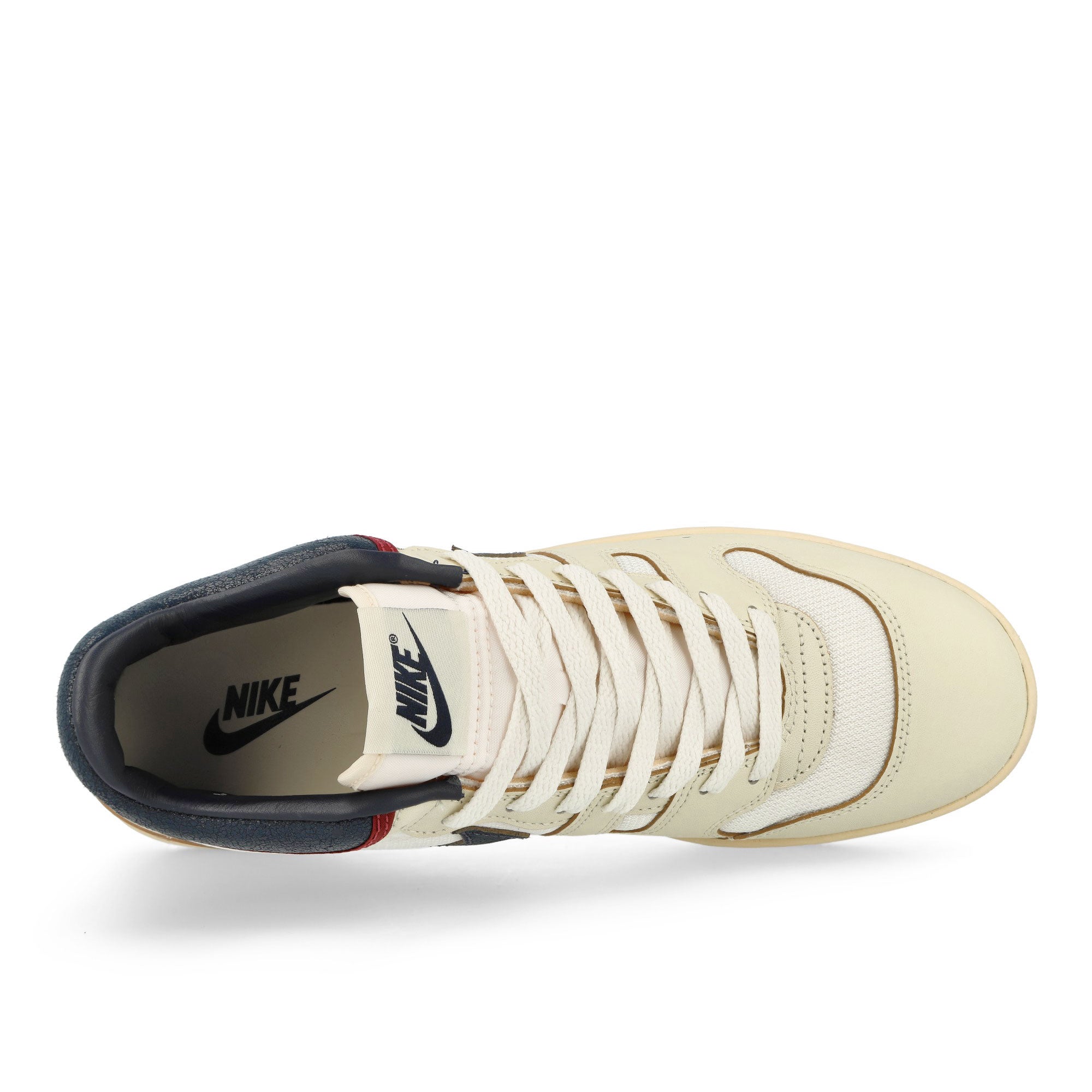 Nike Attack Premium Sail / Midnight Navy - Coconut Milk Mid Top Sneakers Detailfoto | Overkill