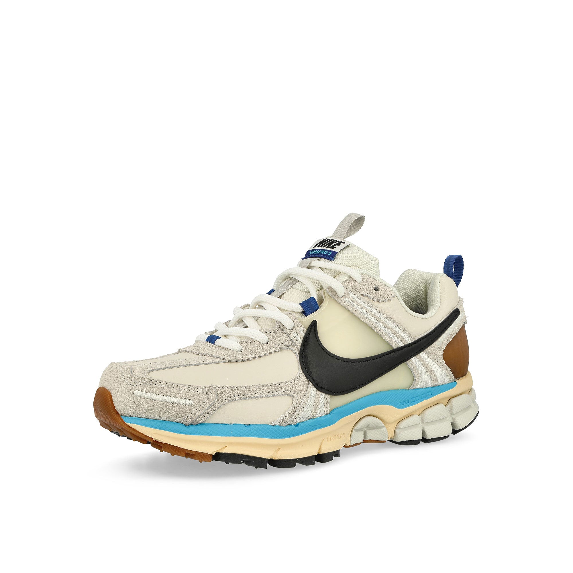 Nike W Zoom Vomero 5 Premium 'Design by Japan' Pale Ivory / Black - Light Bone - Pale Vanilla Low Top Sneakers Close Up | Overkill
