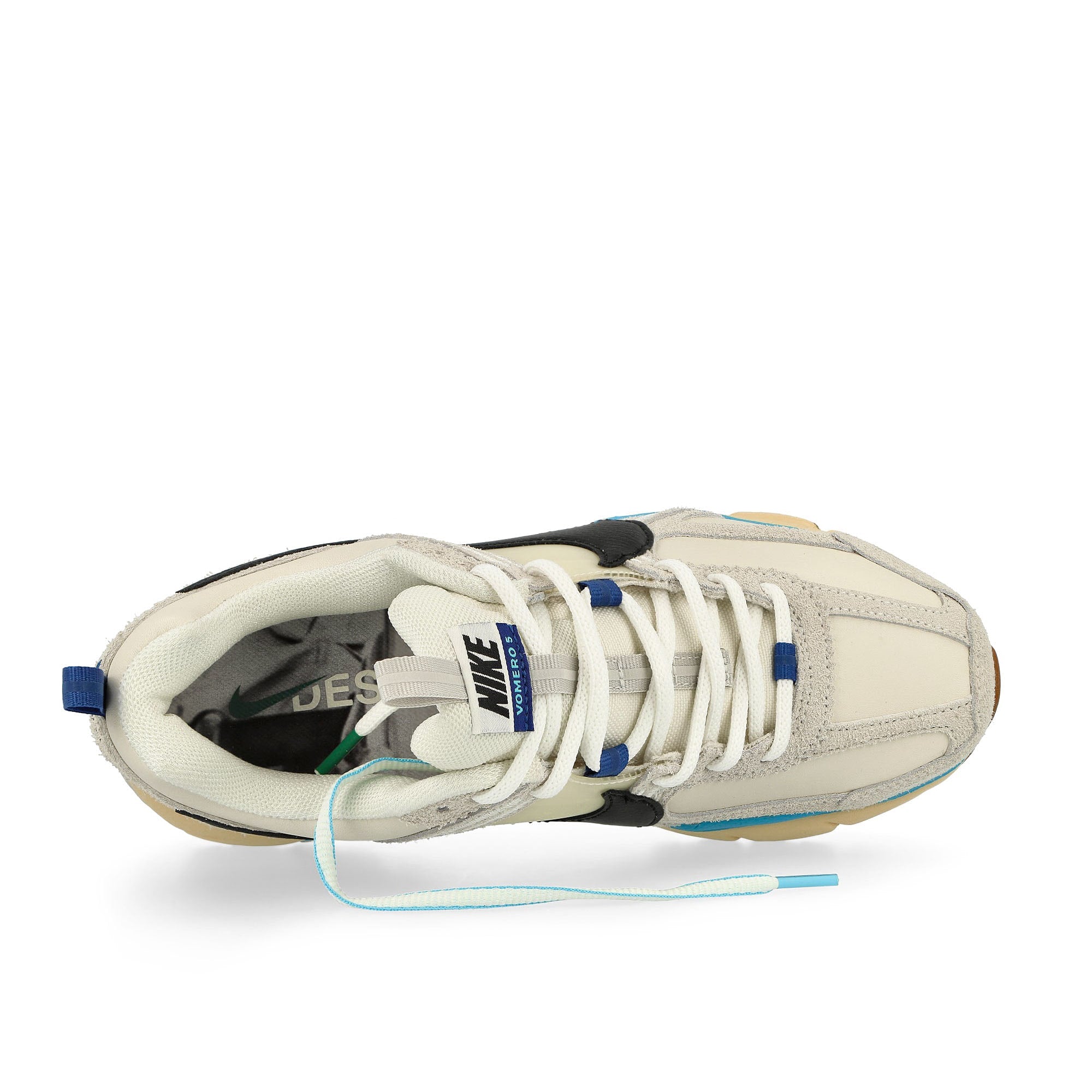 Nike W Zoom Vomero 5 Premium 'Design by Japan' Pale Ivory / Black - Light Bone - Pale Vanilla Low Top Sneakers Detailfoto | Overkill