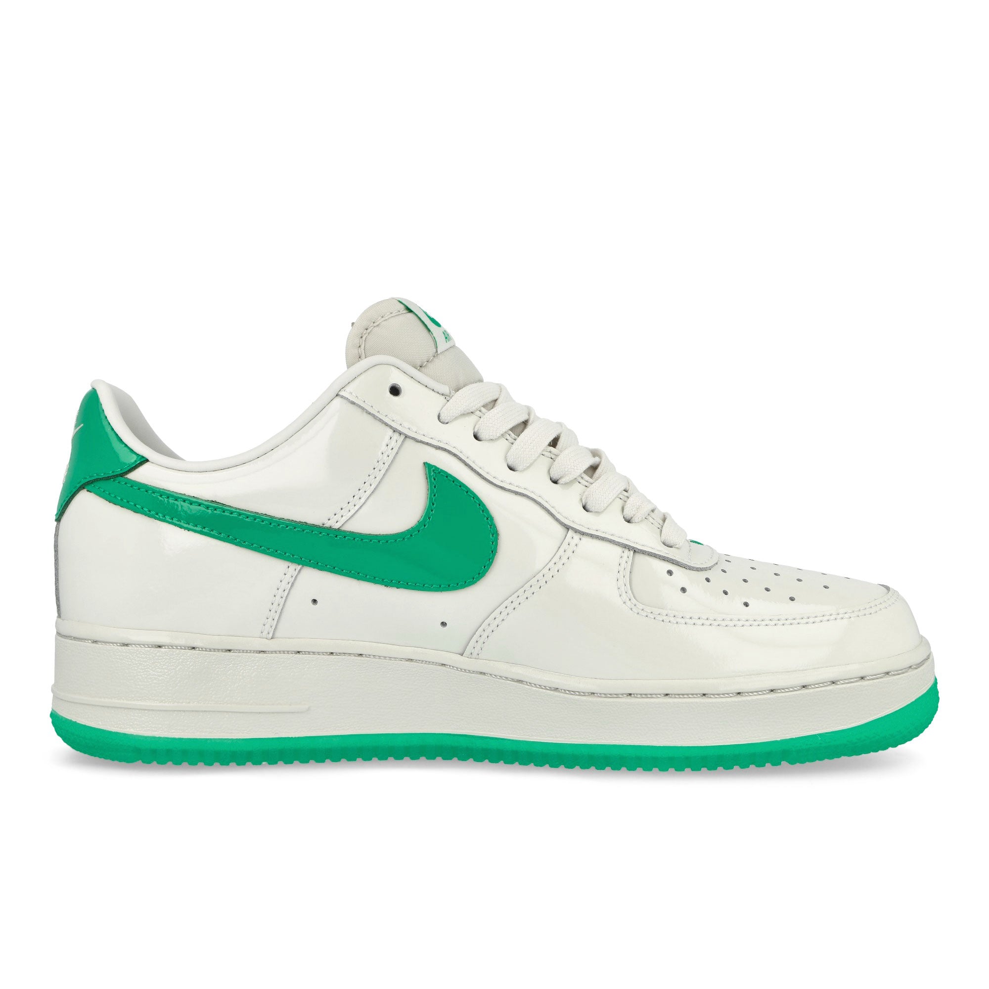 Nike Air Force 1 '07 Premium Platinum Tint / Stadium Green Low Top Sneakers Silhouette | Overkill