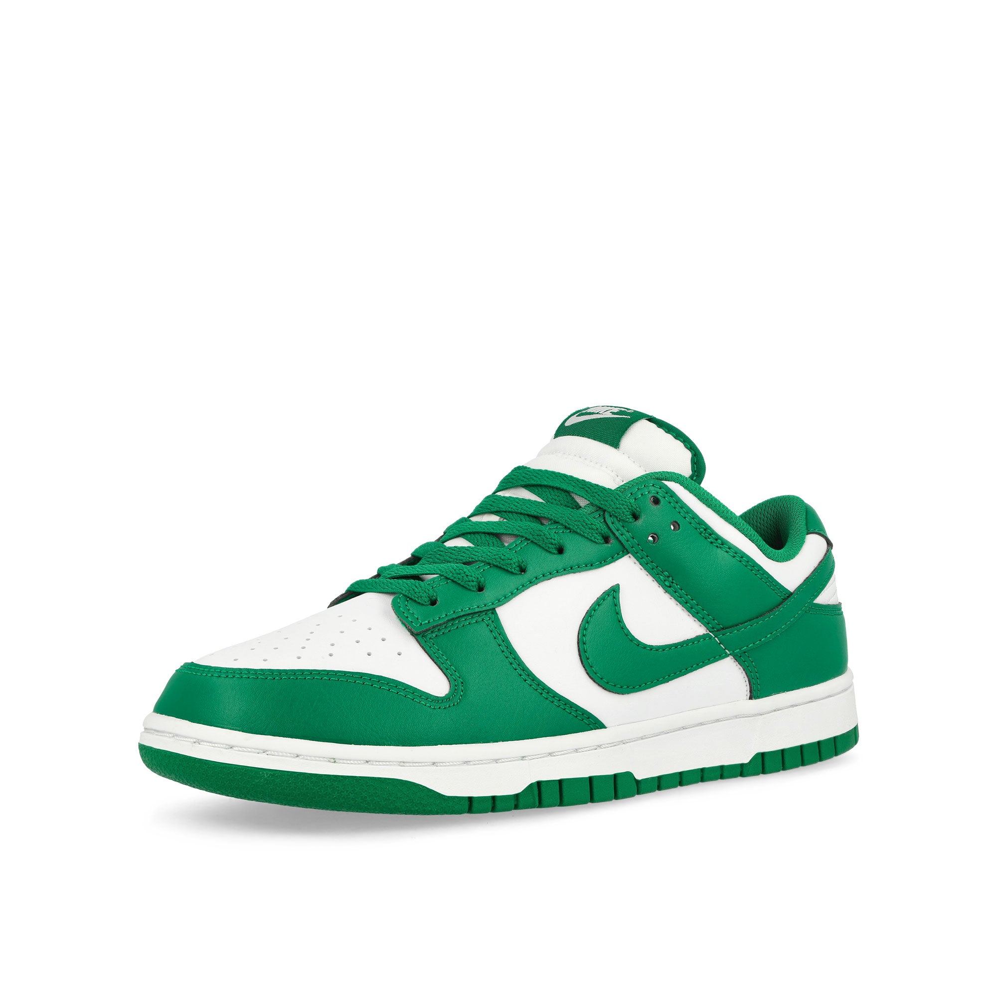 Nike Dunk Low Retro White / Malachite Low Top Sneakers Close Up | Overkill