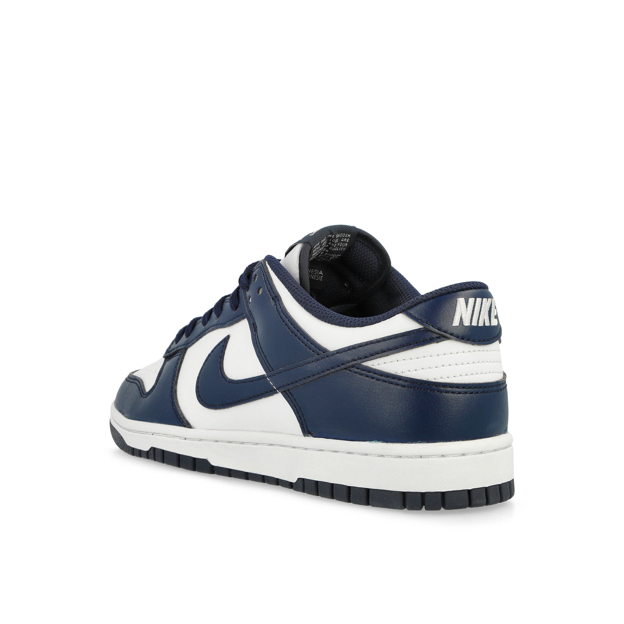 Nike Dunk Low Retro White / Midnight Navy - White Low Top Sneakers Material | Overkill