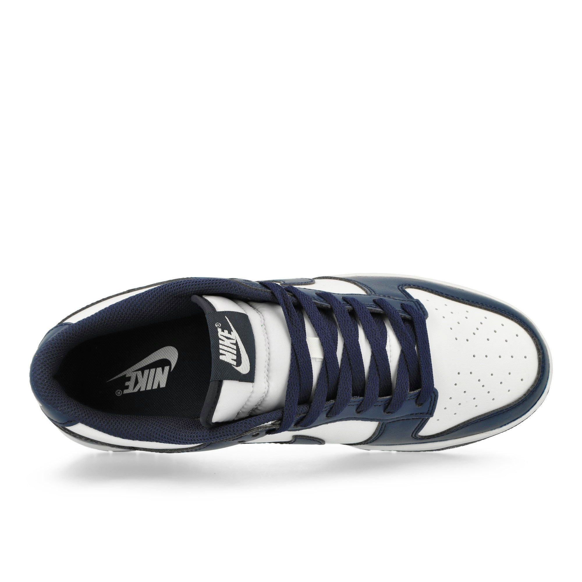 Nike Dunk Low Retro White / Midnight Navy - White Low Top Sneakers Detailfoto | Overkill