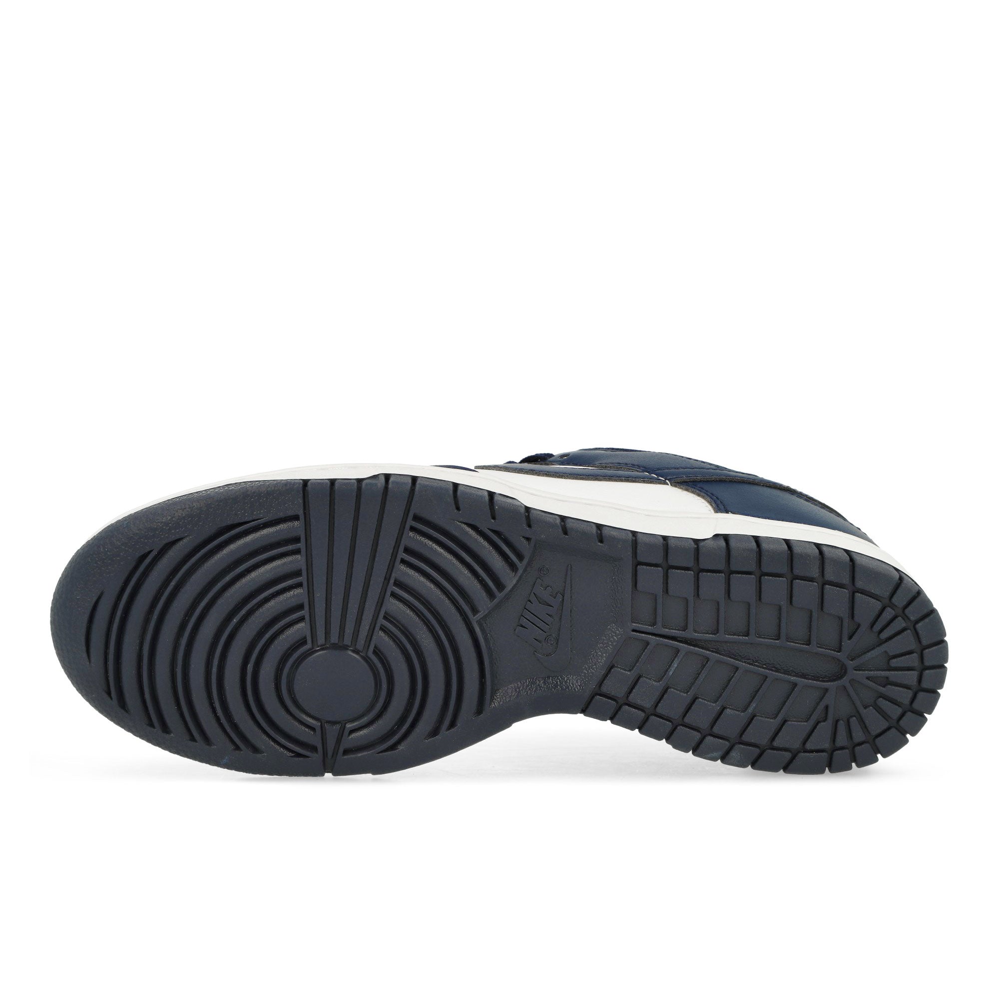 Nike Dunk Low Retro White / Midnight Navy - White Low Top Sneakers Detail View 1 | Overkill