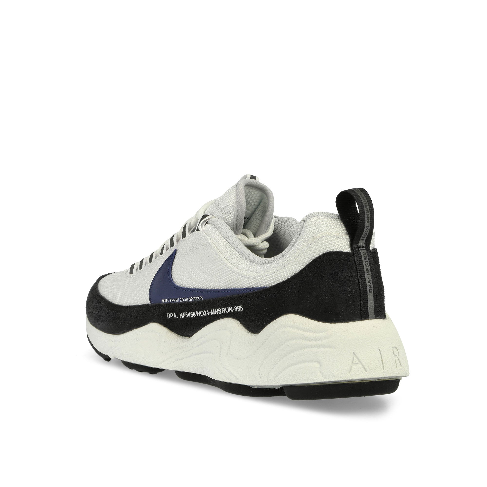 Nike Air Zoom Spiridon SP White / Blue Void - Black Low Top Sneakers Close Up | Overkill