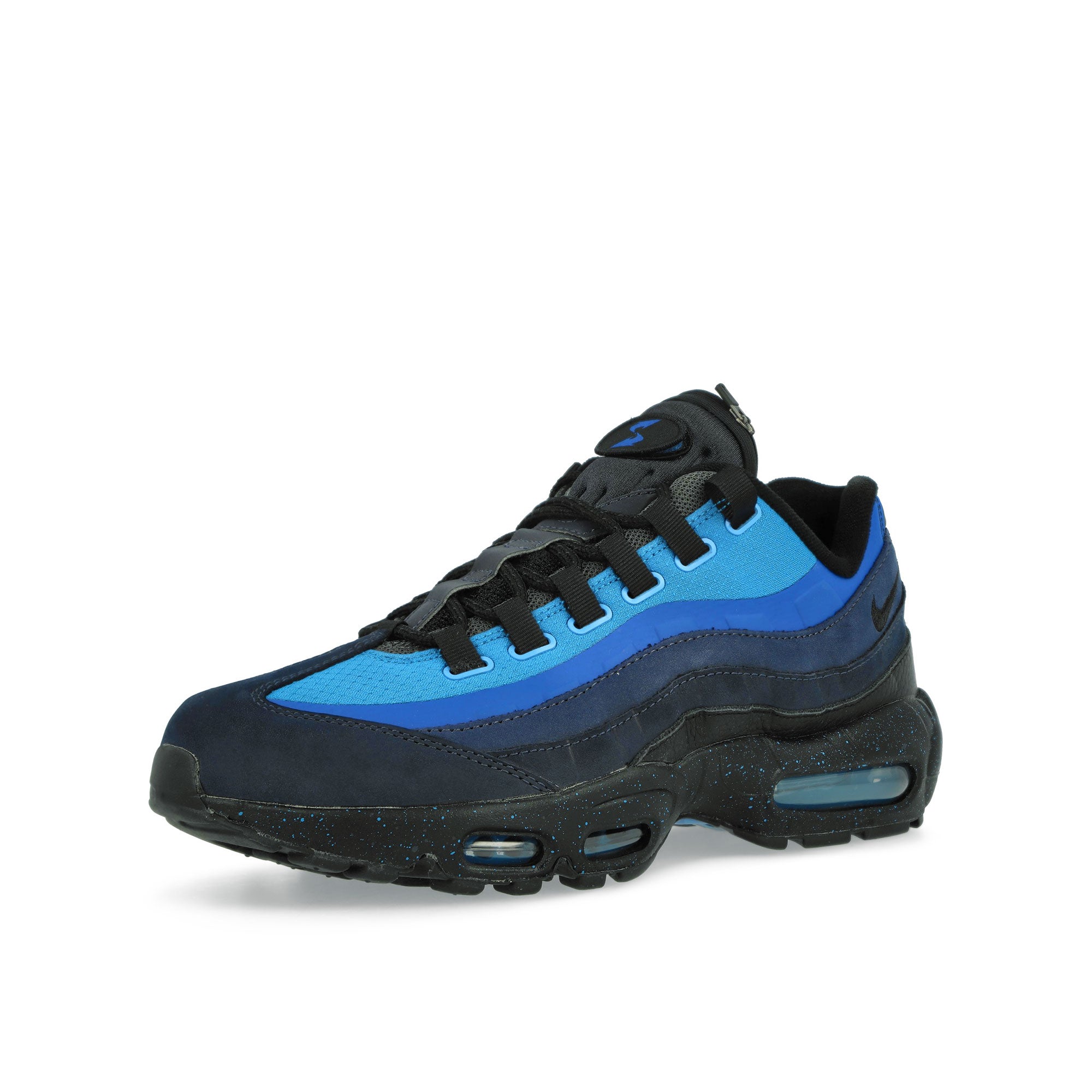 Nike Air Max 95 SP Obsidian / Black - Harbor Blue Low Top Sneakers Close Up | Overkill