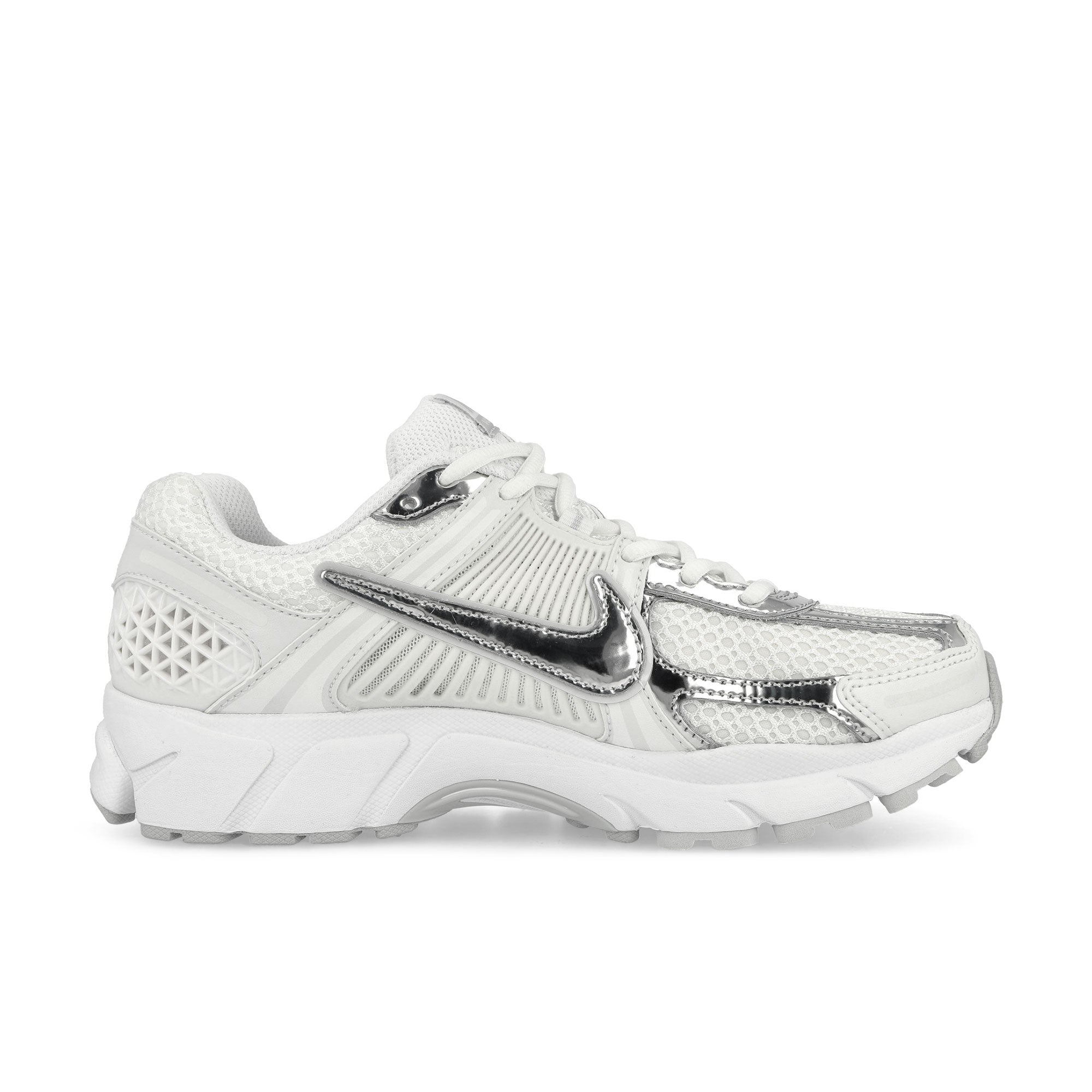 Nike W Zoom Vomero 5 White / Metallic Silver- Summit White Low Top Sneakers Silhouette | Overkill