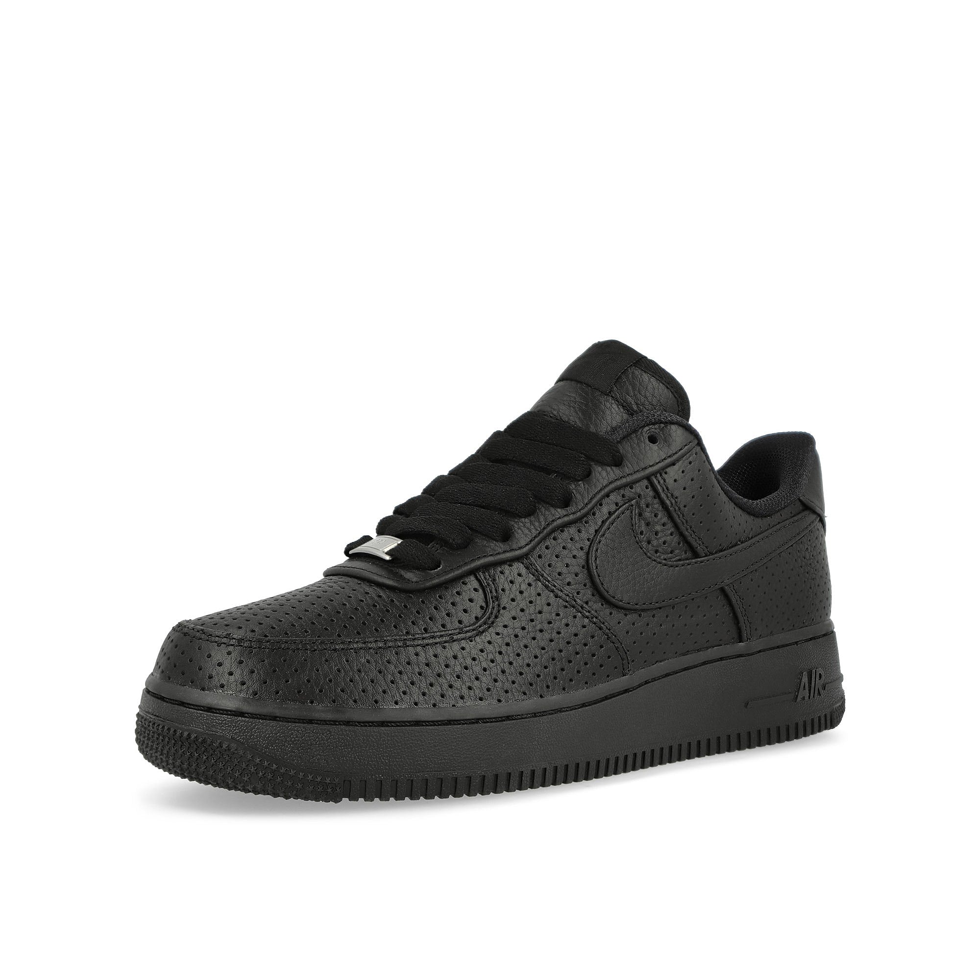 Nike Air Force 1 SP Black / Black - Game Royal Low Top Sneakers Close Up | Overkill