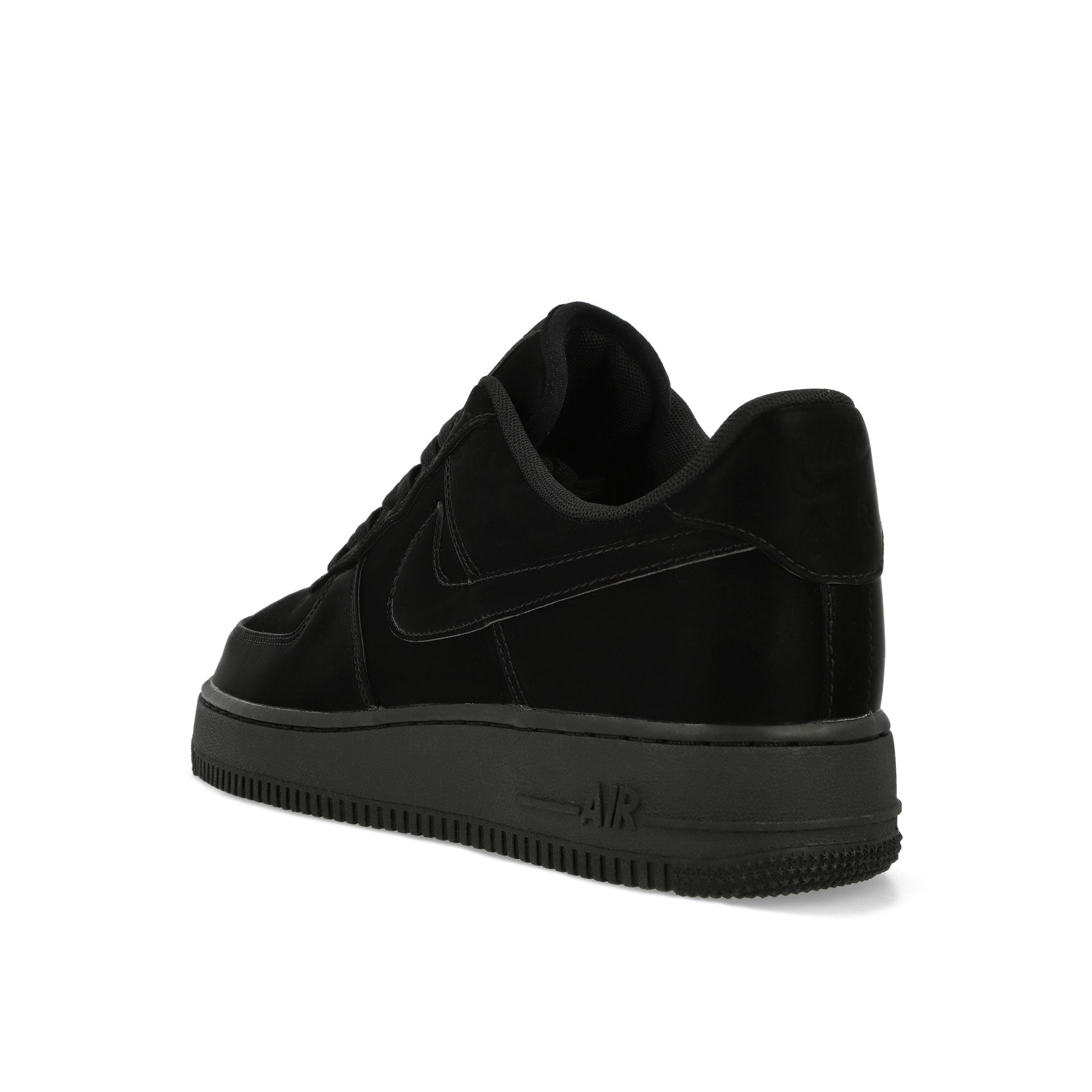 Nike Air Force 1 '07 LX Black / Black Low Top Sneakers Close Up | Overkill