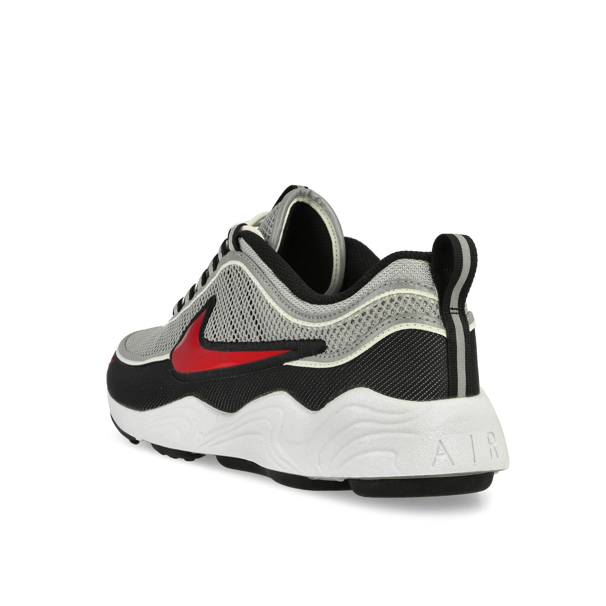Nike Air Zoom Spiridon SP Metallic Silver / Sport Red - Black - White Low Top Sneakers Material | Overkill