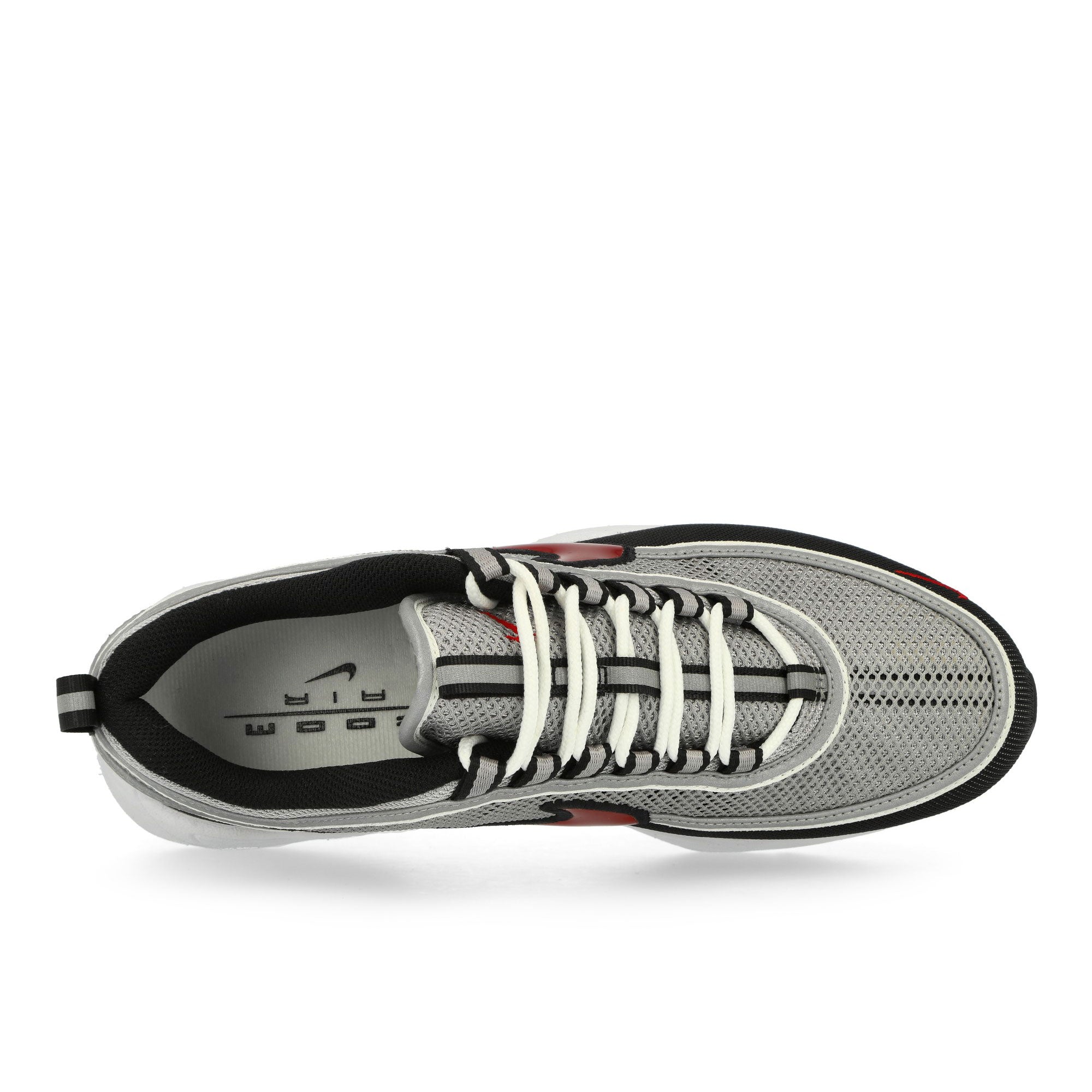 Nike Air Zoom Spiridon SP Metallic Silver / Sport Red - Black - White Low Top Sneakers Detailfoto | Overkill