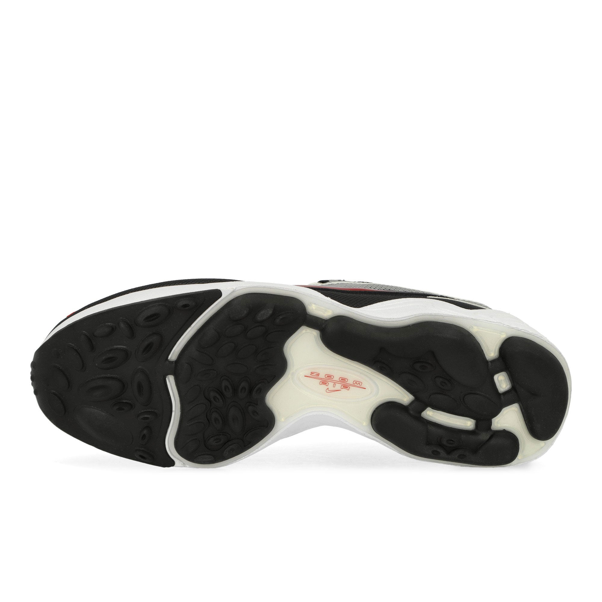 Nike Air Zoom Spiridon SP Metallic Silver / Sport Red - Black - White Low Top Sneakers Detail View 1 | Overkill