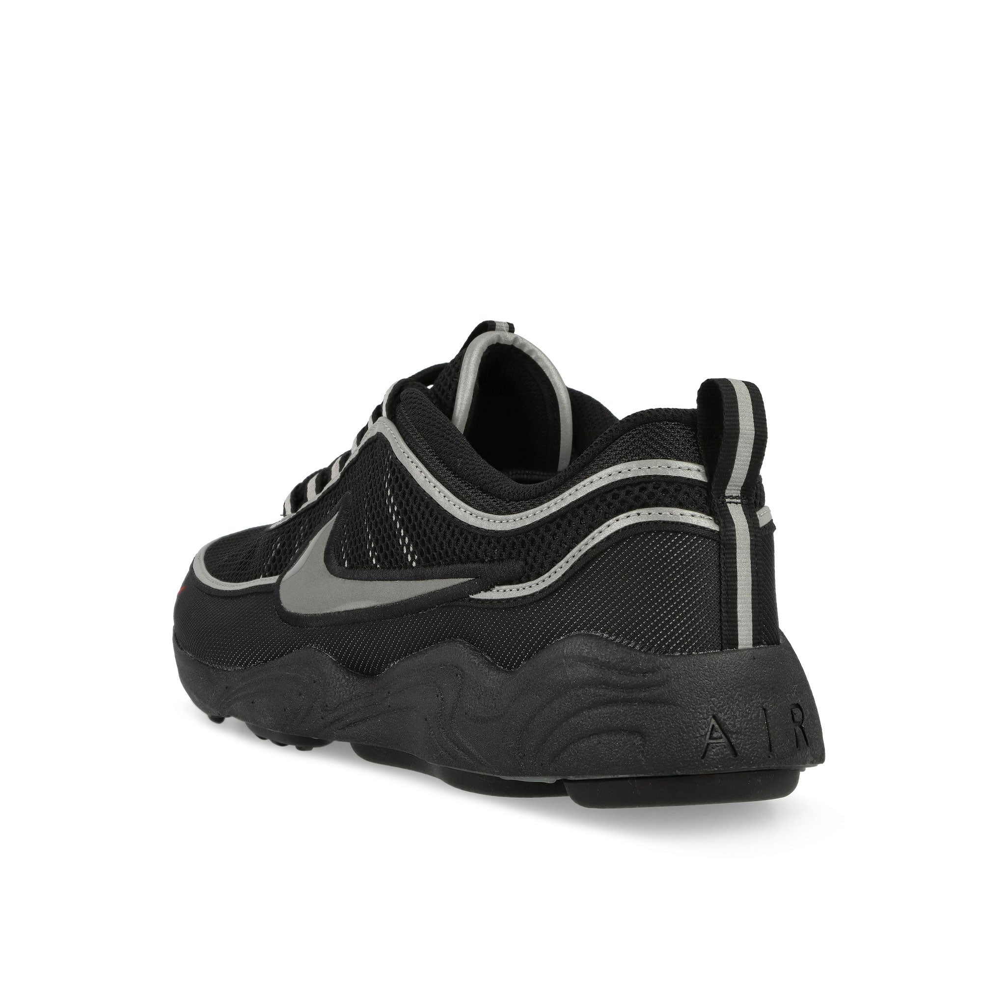 Nike Air Zoom Spiridon SP Black / Black - Metallic Silver - Sport Red Low Top Sneakers Material | Overkill