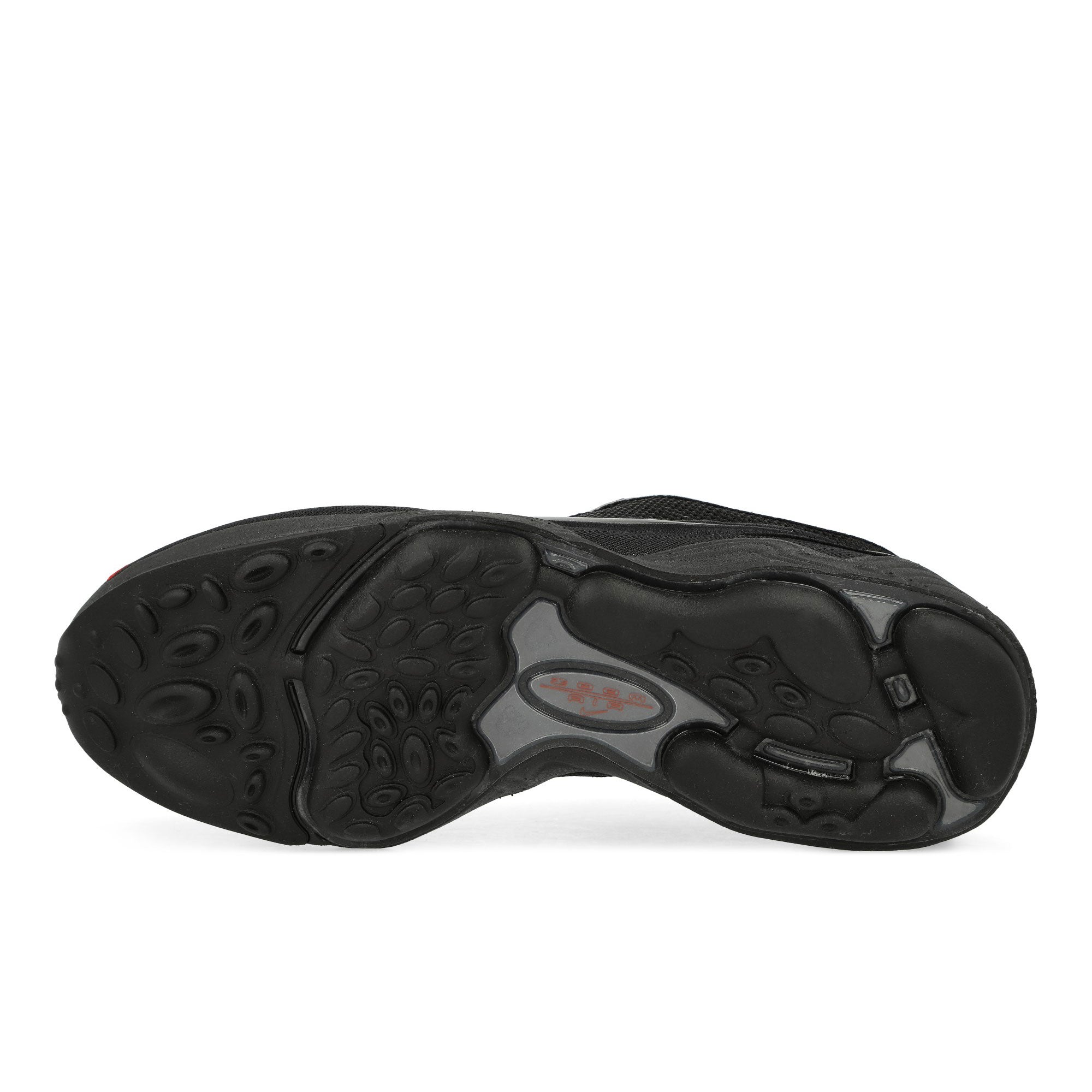 Nike Air Zoom Spiridon SP Black / Black - Metallic Silver - Sport Red Low Top Sneakers Detail View 1 | Overkill