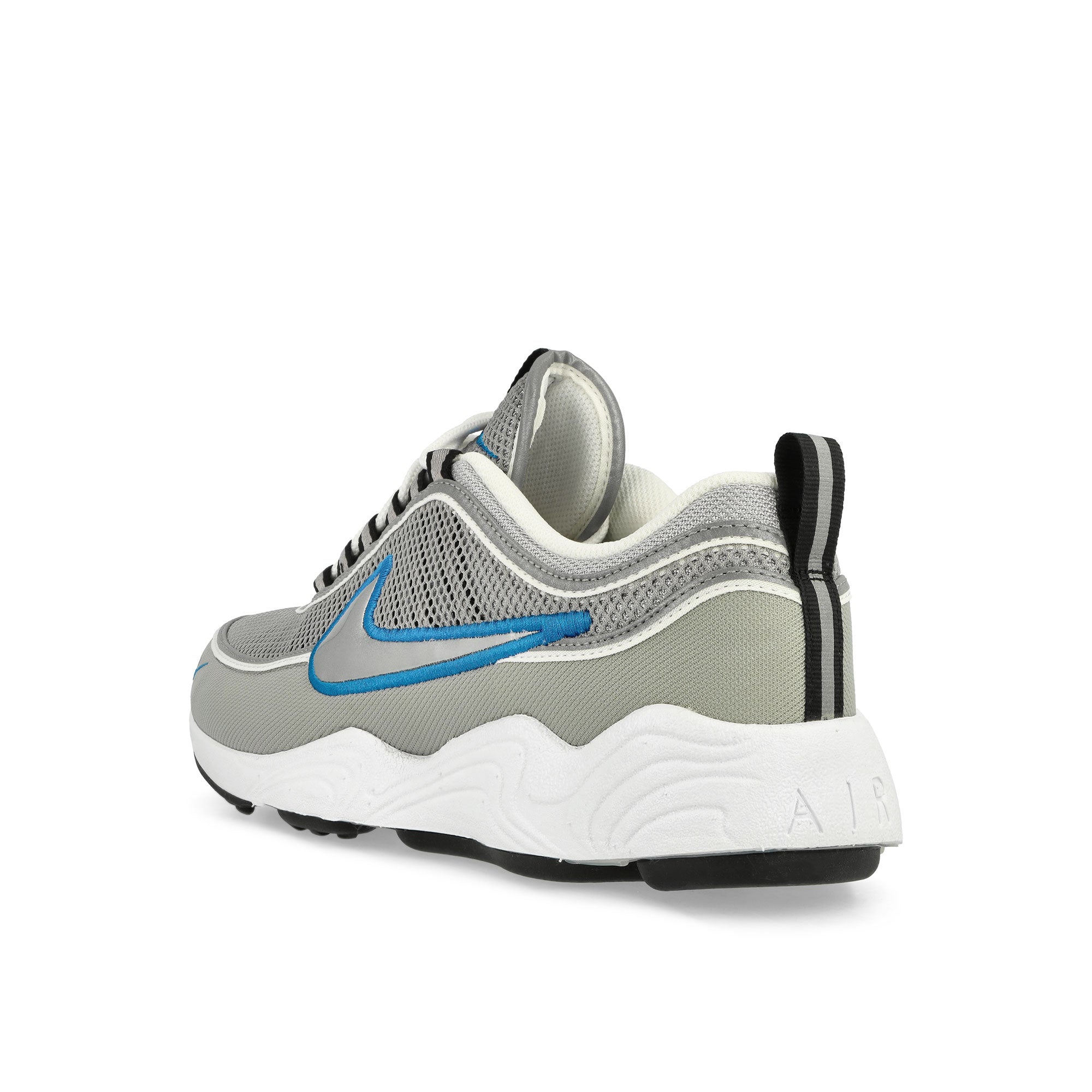 Nike Air Zoom Spiridon SP Metallic Silver / Metallic Silver-White Low Top Sneakers Close Up | Overkill