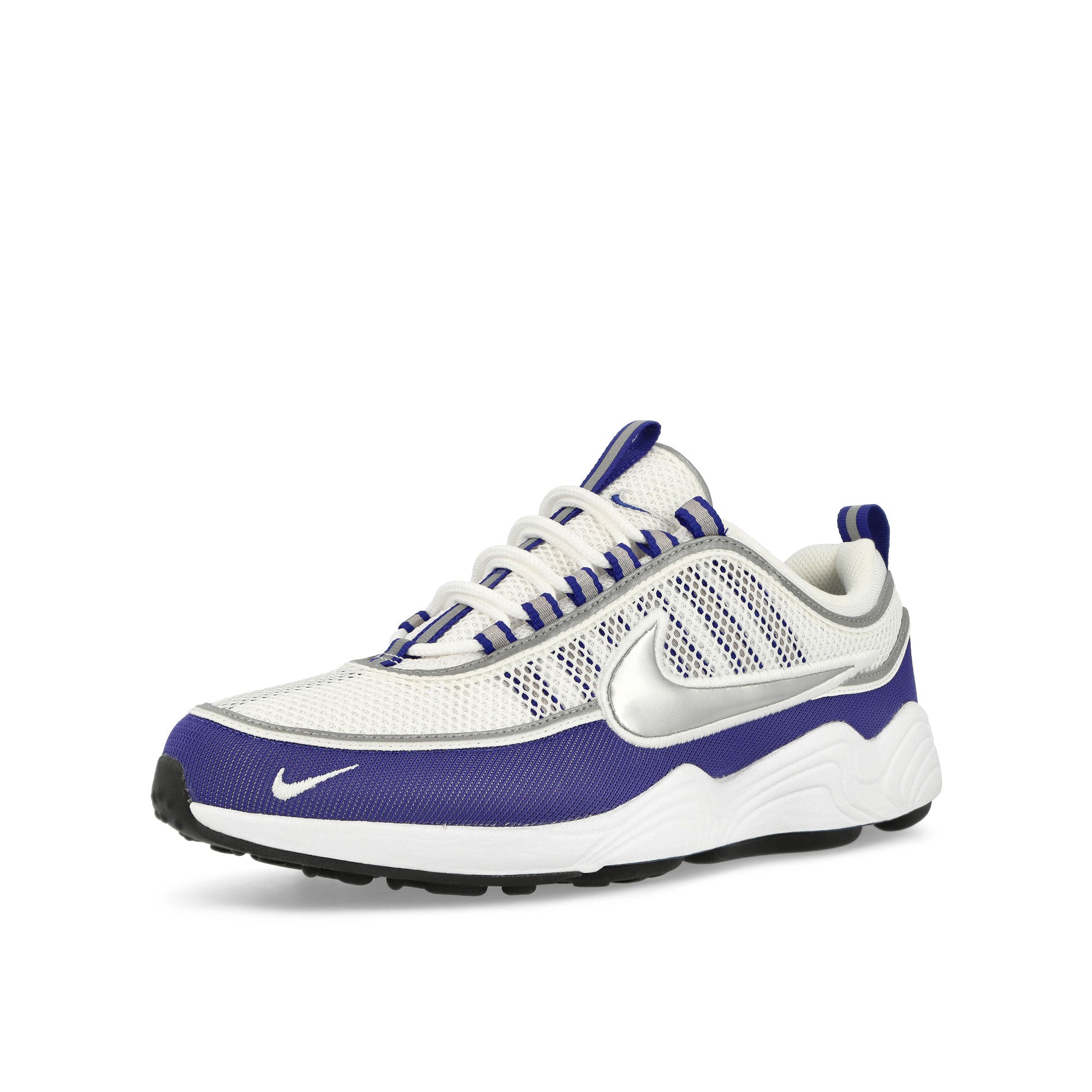 Nike Air Zoom Spiridon SP White / Metallic Silver - Light Concord Low Top Sneakers Close Up | Overkill