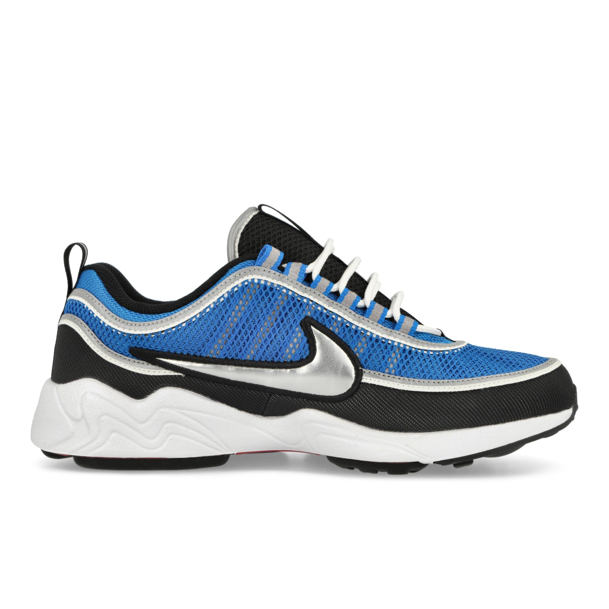 Nike Air Zoom Spiridon SP Signal Blue / Metallic Luster- Black - White Low Top Sneakers Silhouette | Overkill