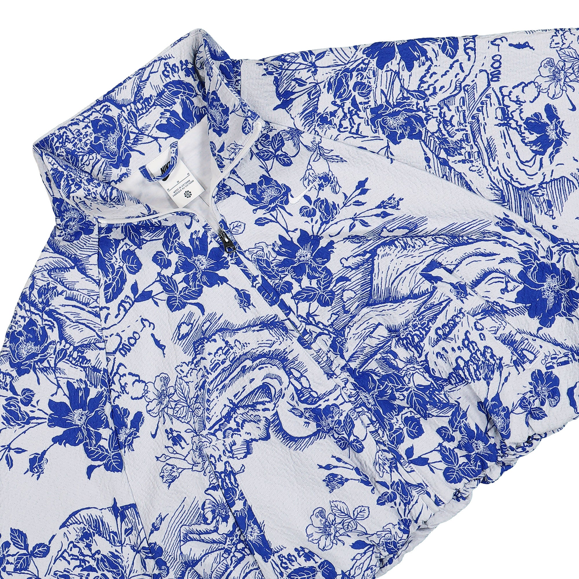 Nike Wmns NSW Jacquard Track Jacket White / Hyper Royal / White Track Jackets Close-up | Overkill