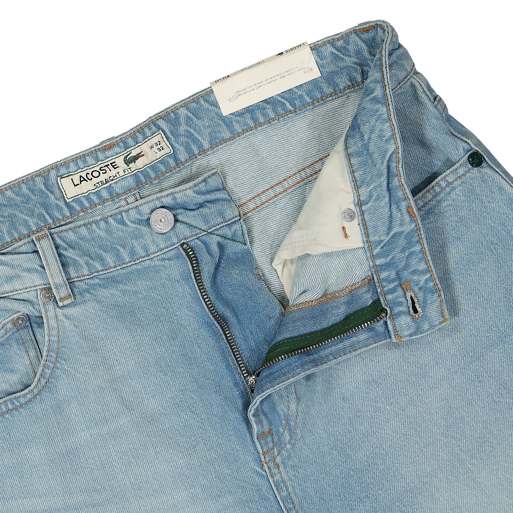 Lacoste 5 Pocket Straight Cut Indigo Jeans Blue Jeans Detailfoto | Overkill