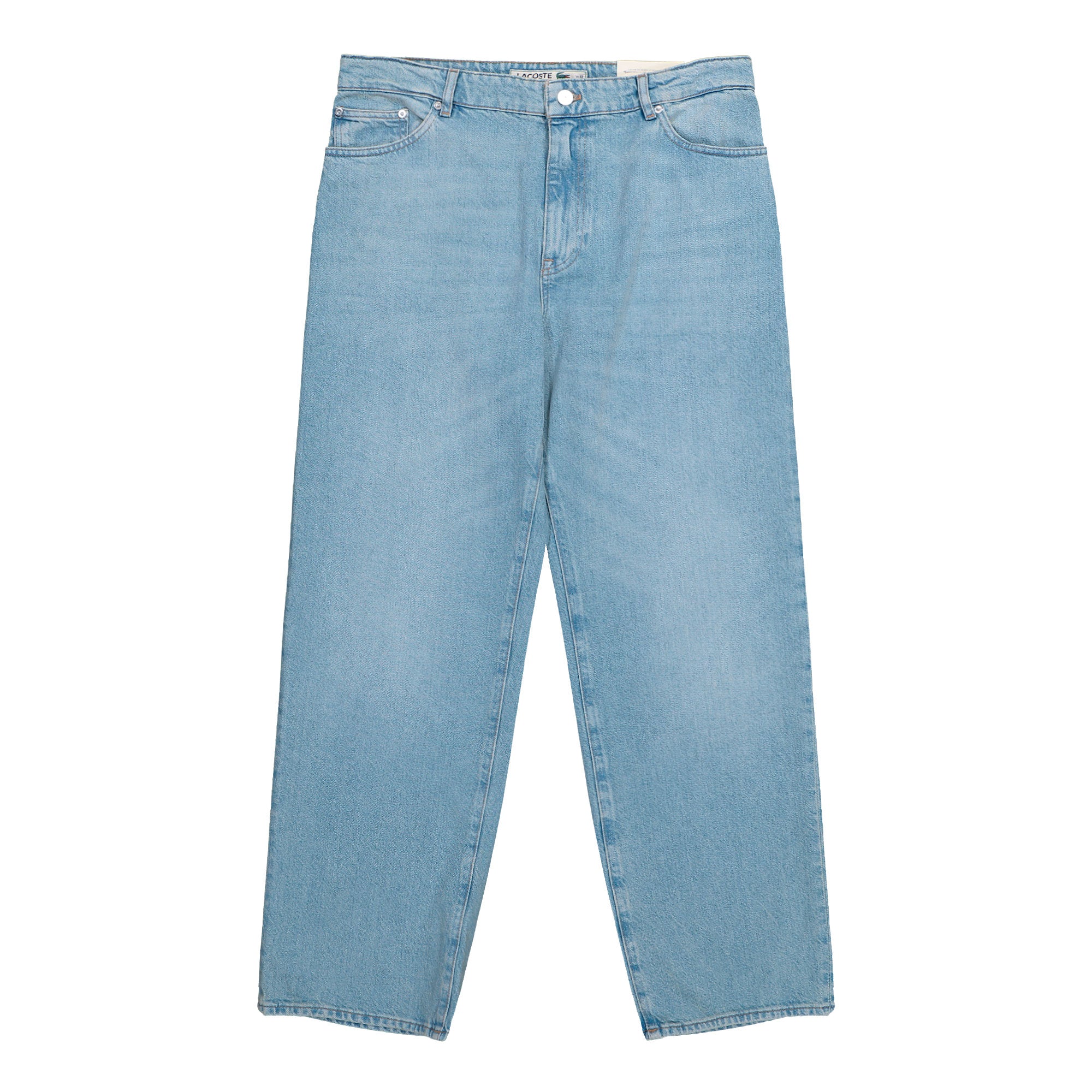 Lacoste 5 Pocket Loose Fit Indigo Jeans Washed Bleach Jeans HH4963-00 MKU | Overkill