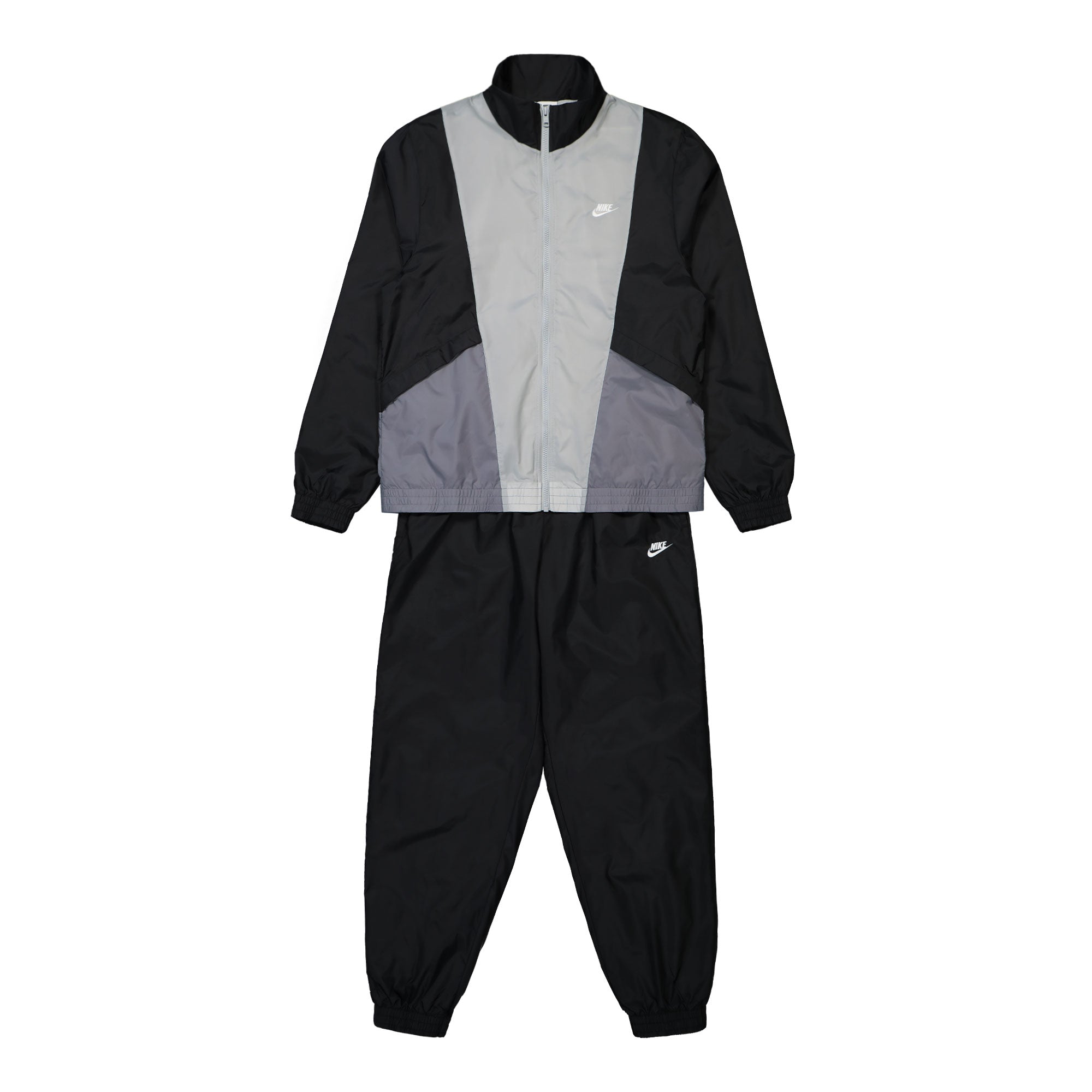 Nike Club Woven Track Suit Black / Smoke Grey / Light Smoke Grey / White Track Jackets HJ1985 010 | Overkill