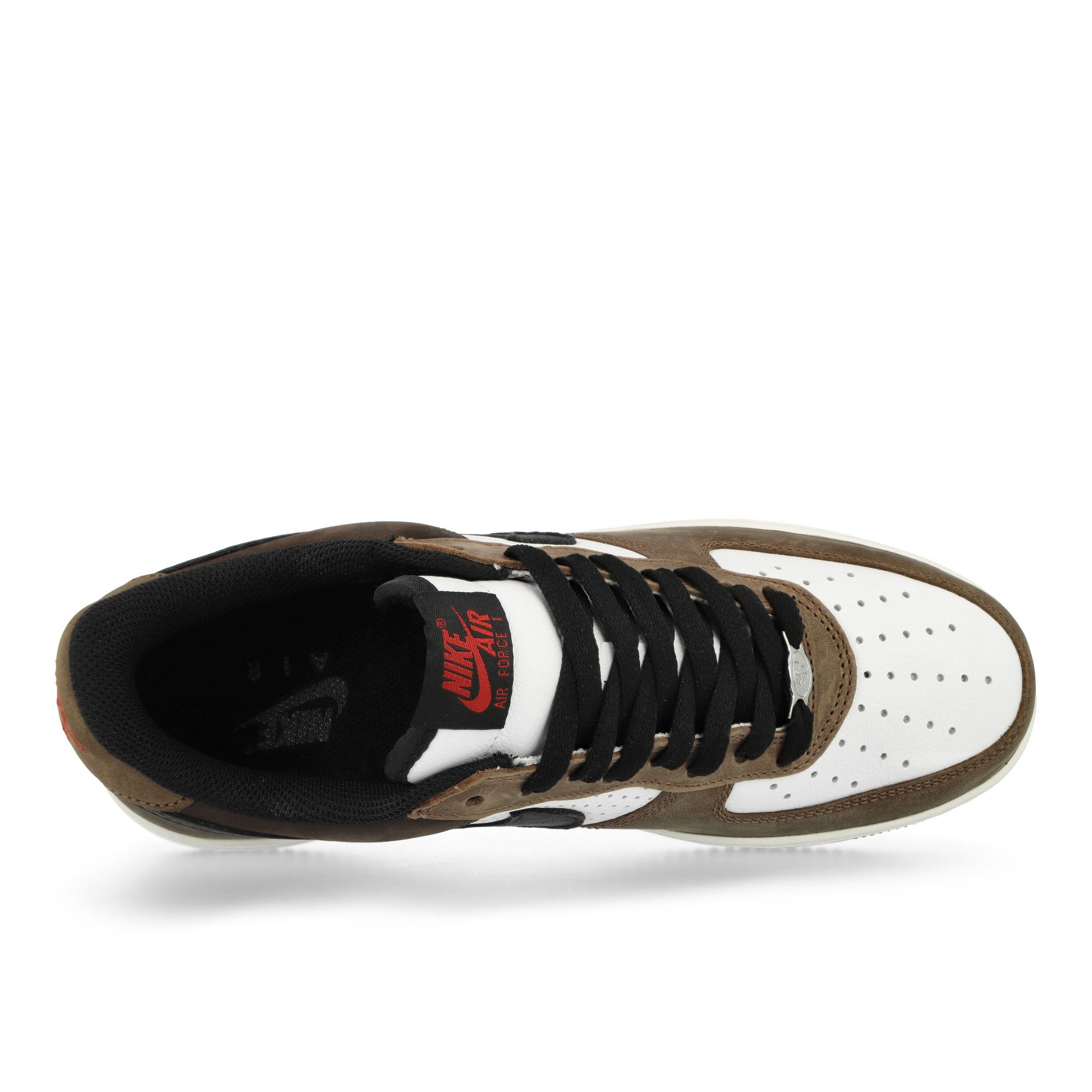 Nike Air Force 1 Low Retro White / Black-Bison Low Top Sneakers Detailfoto | Overkill