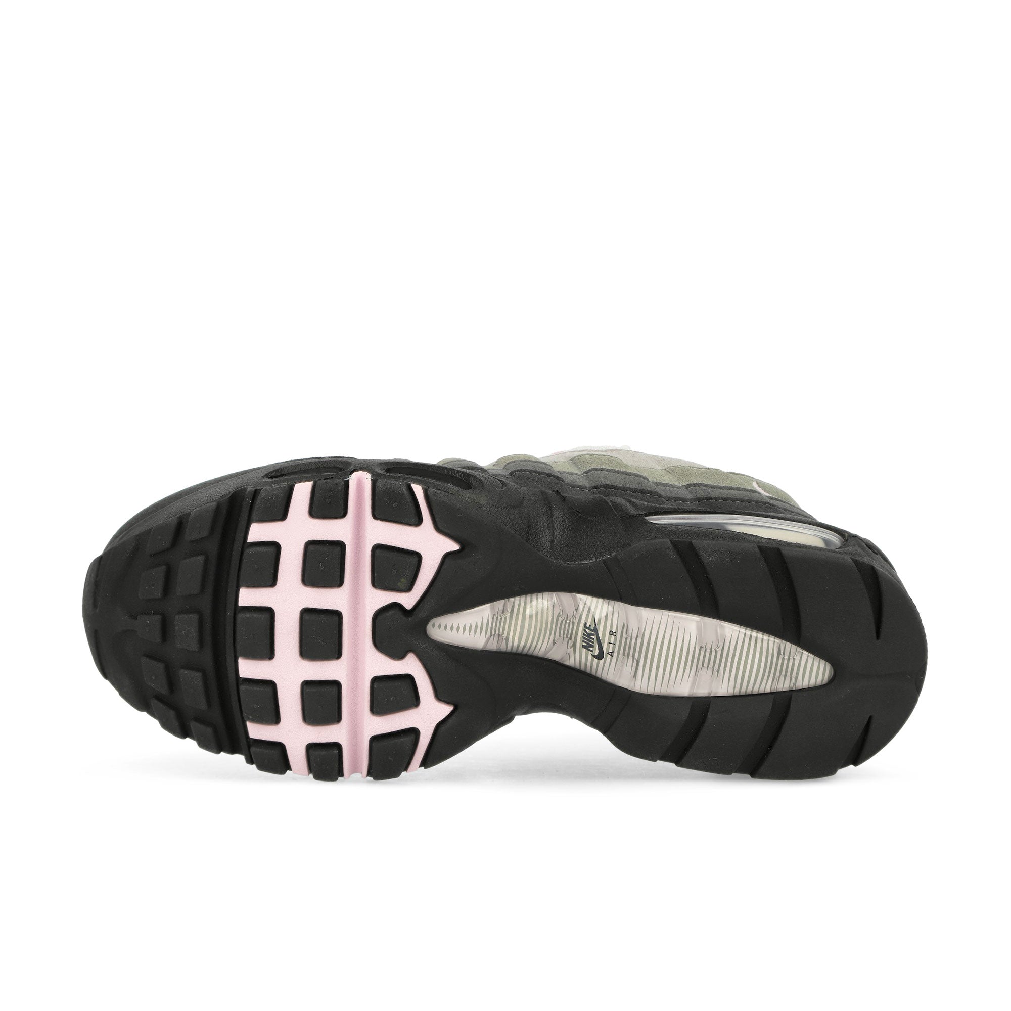 Nike W Air Max 95 OG Black / Pink Foam-White-Reflect Silver Low Top Sneakers Detail View 4 | Overkill