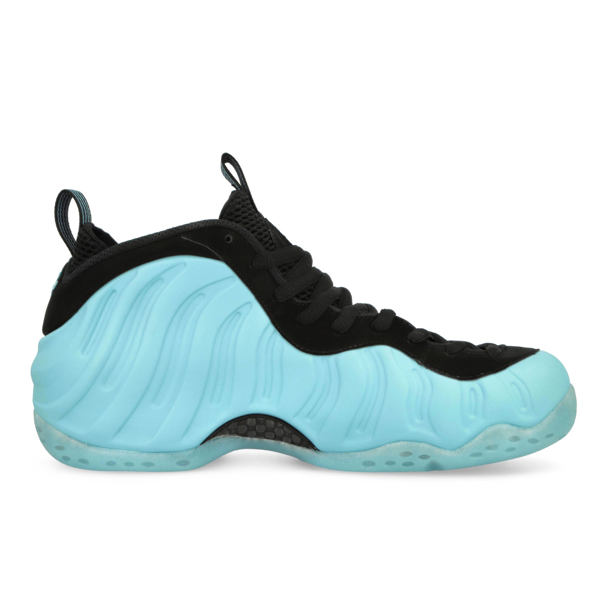Nike Air Foamposite One Psychic Blue / Black Mid Top Sneakers Silhouette | Overkill