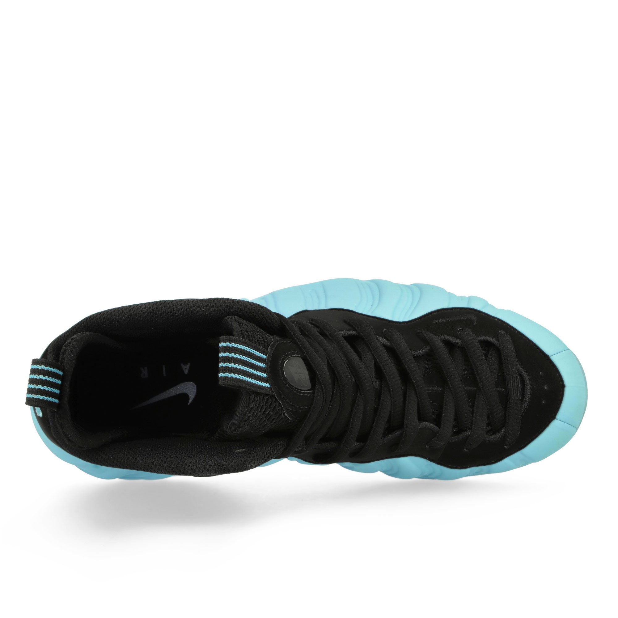 Nike Air Foamposite One Psychic Blue / Black Mid Top Sneakers Detailfoto | Overkill