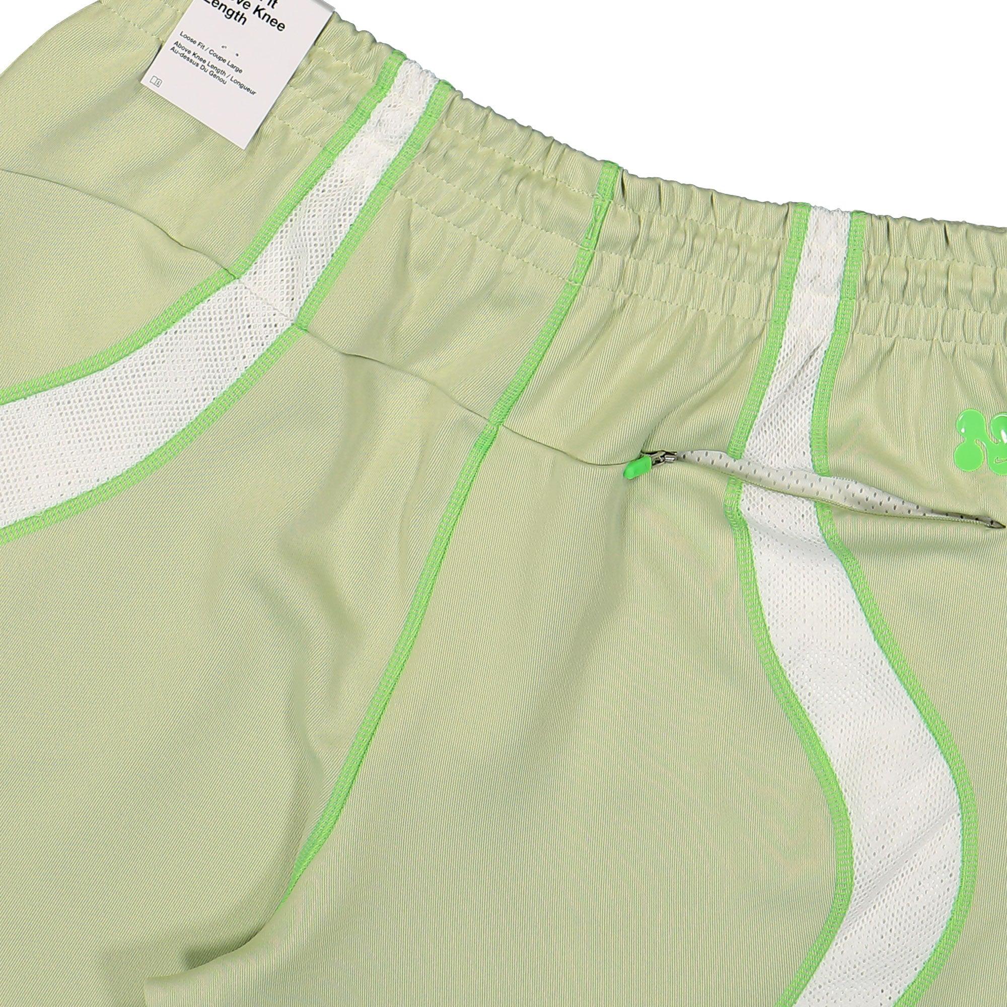 Nike Project F.R.O.G. Knit Short Olive Aura / White / Green Strike Shorts Detail view 1 | Overkill