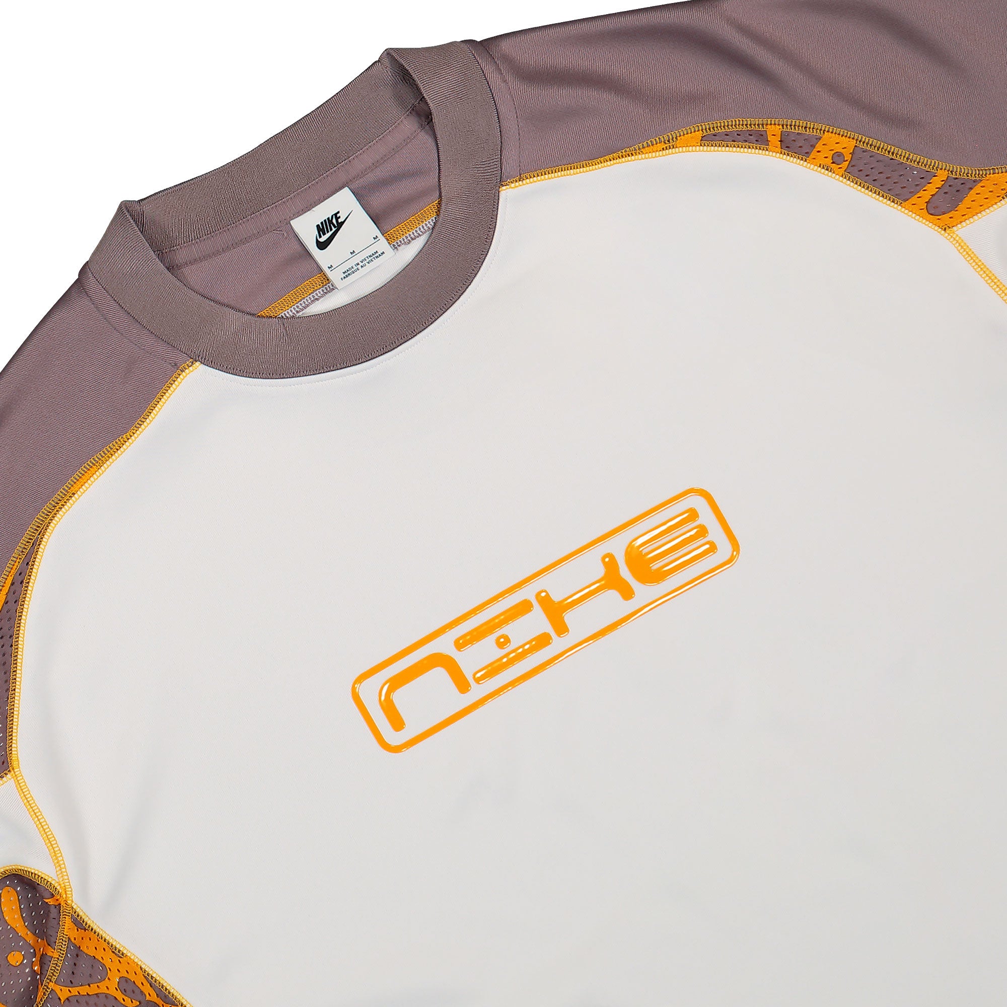 Nike Project F.R.O.G. Short Sleeve Top White / Taupe Grey / Sundial T-Shirts Close-up | Overkill