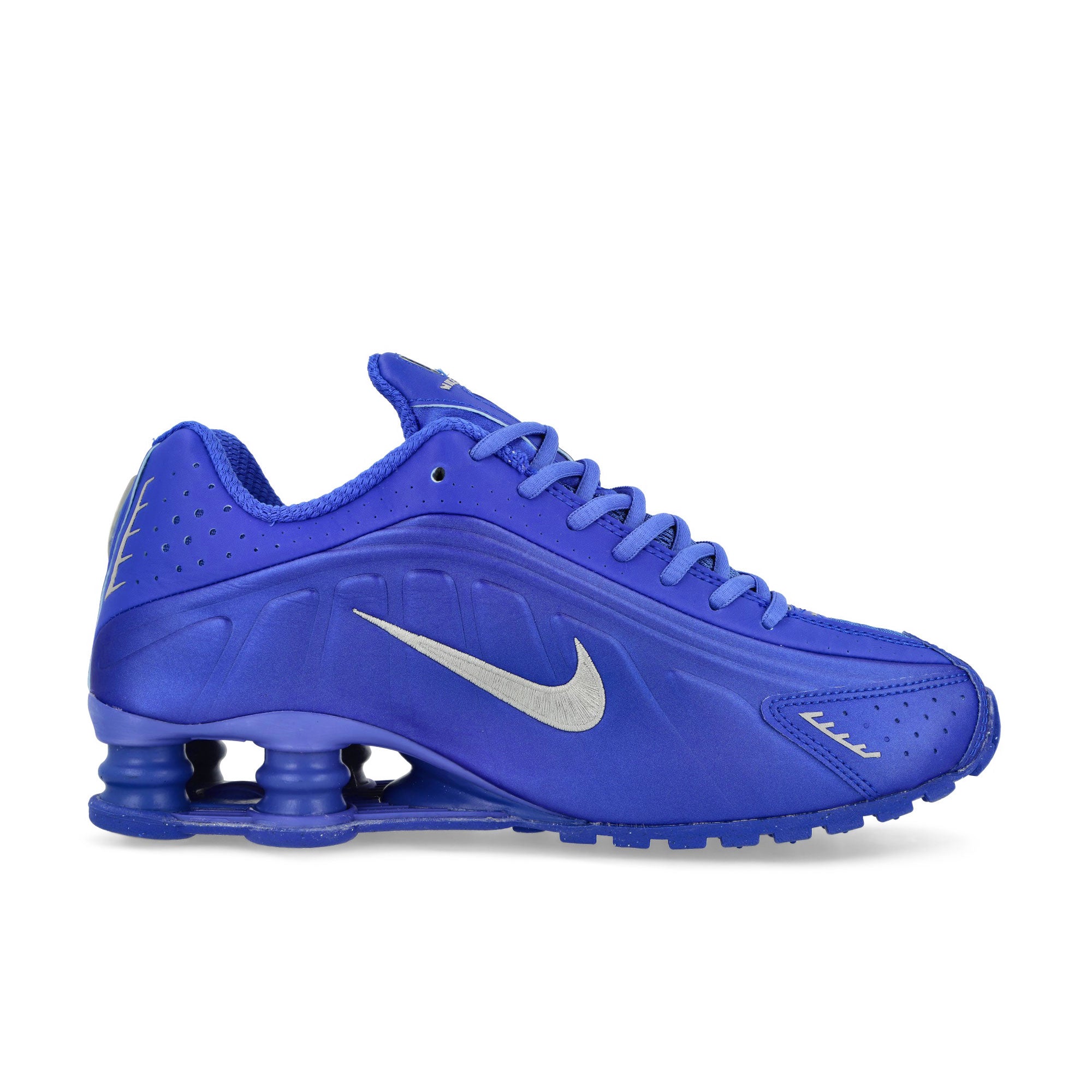 Nike W Shox R4 Racer Blue / Metallic Silver Low Top Sneakers Silhouette | Overkill